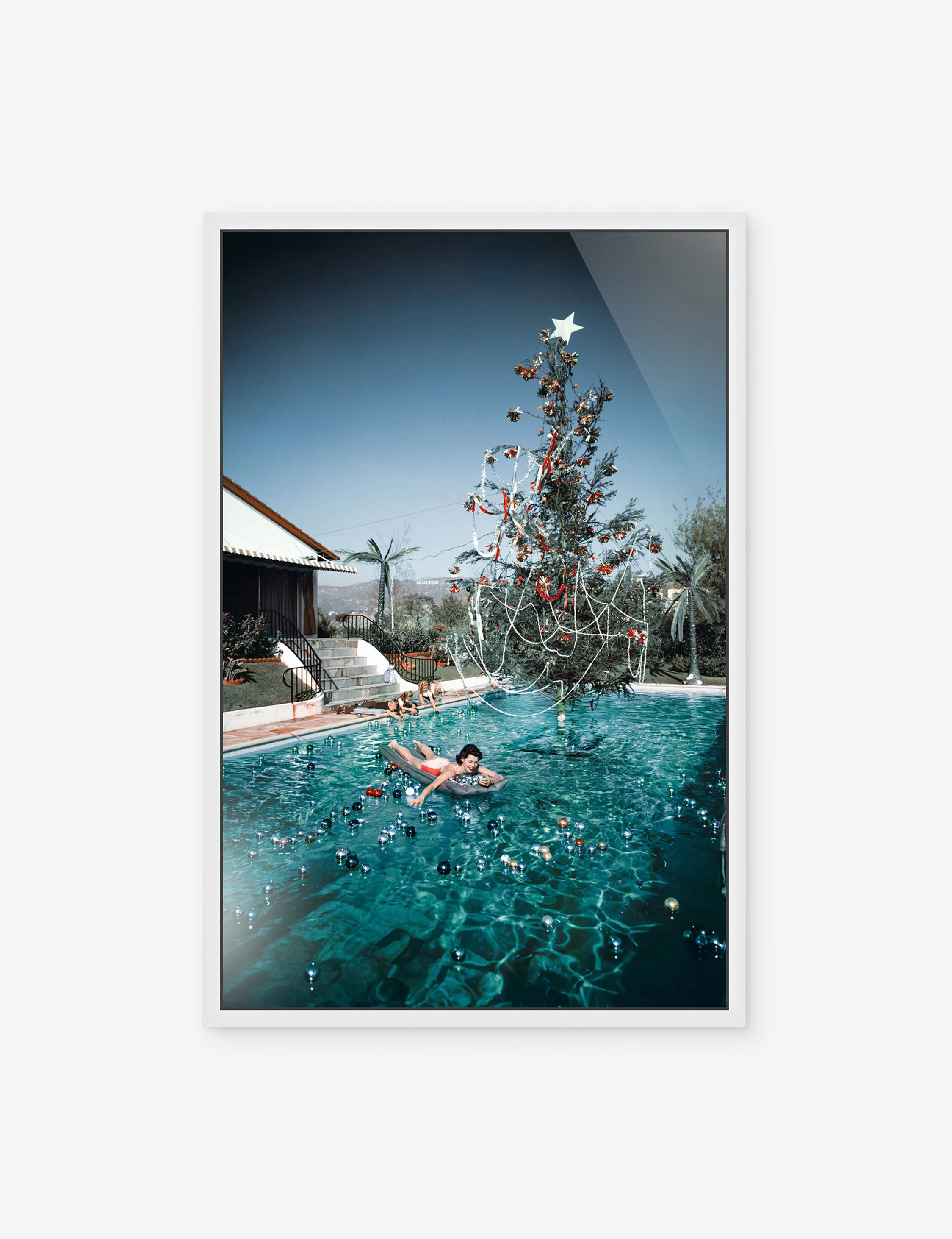 Christmas Swim Photography Print by Slim Aarons