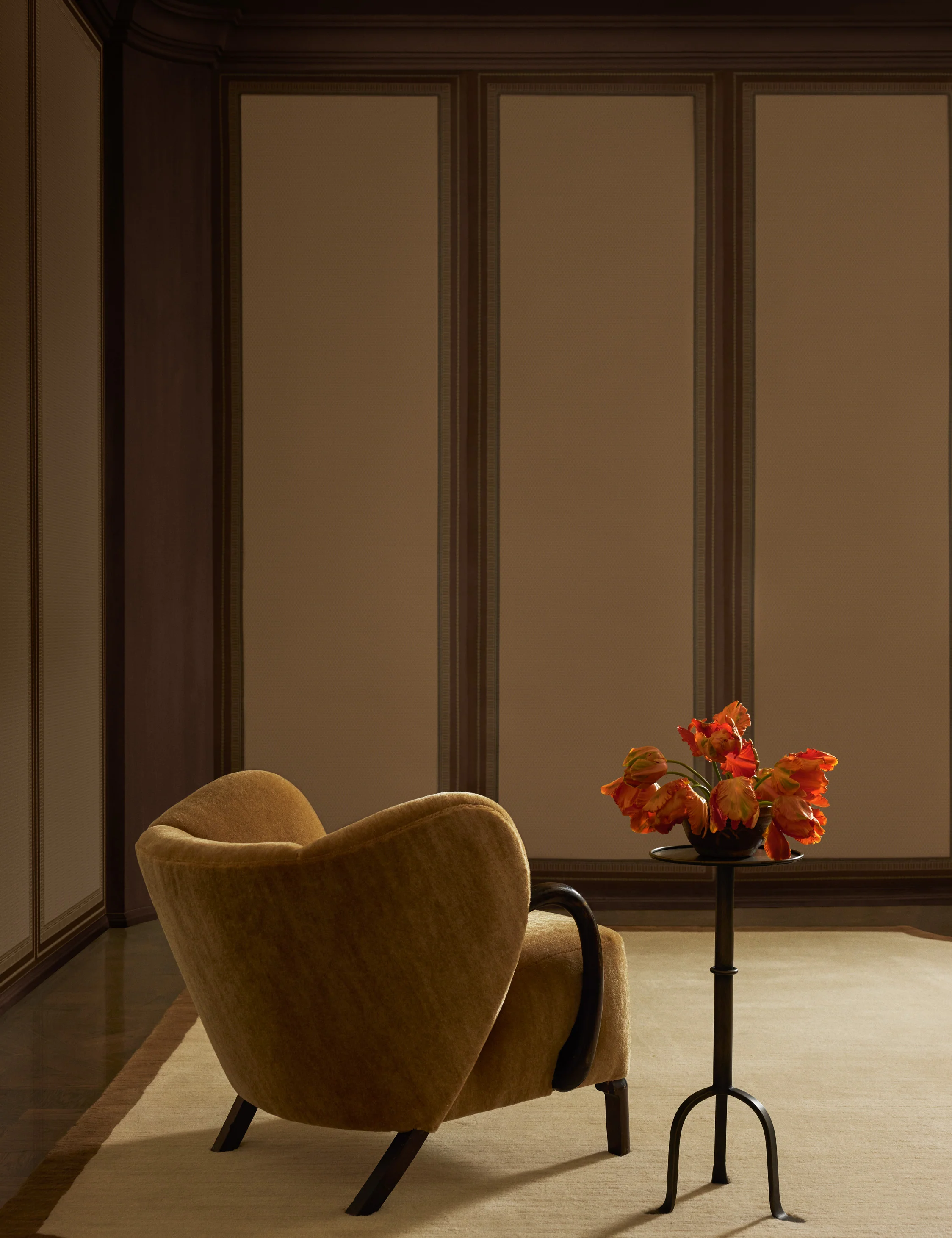 Lansbury Grasscloth Wallpaper Mural by Jake Arnold