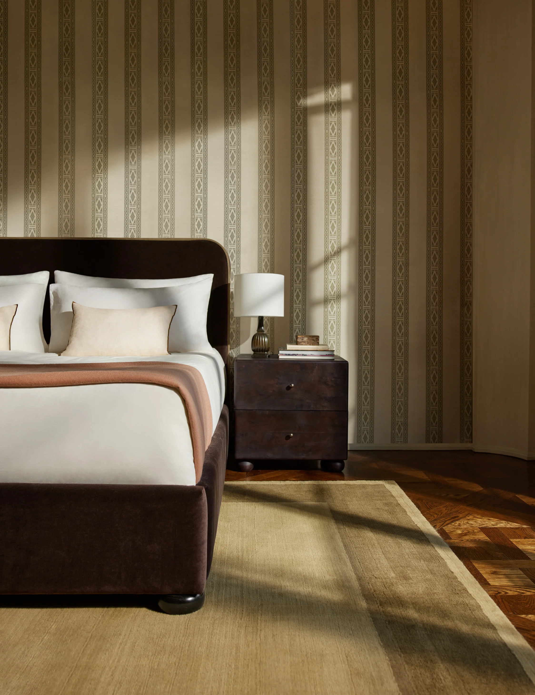 Paradiso Grasscloth Wallpaper by Jake Arnold