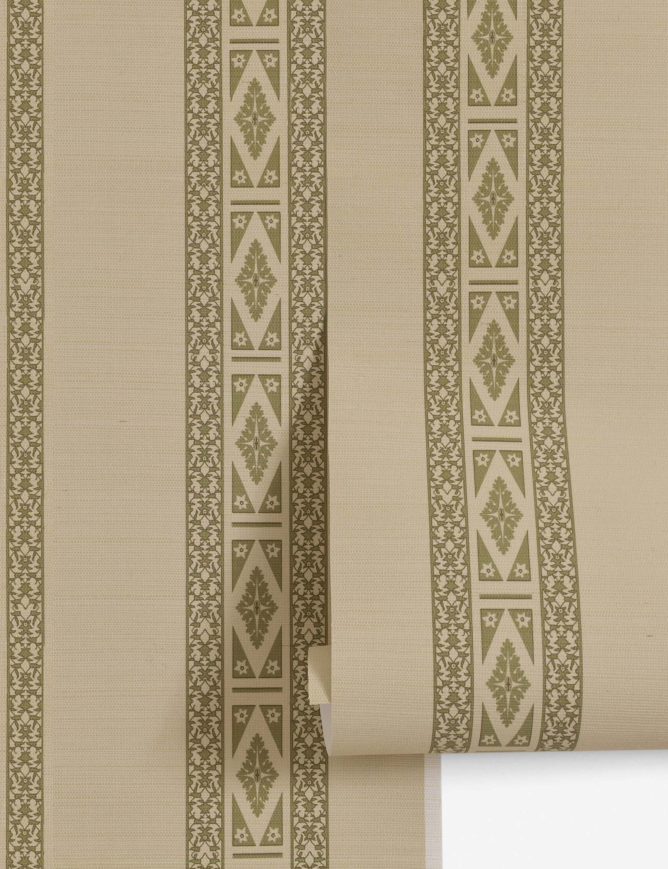 Paradiso Grasscloth Wallpaper by Jake Arnold