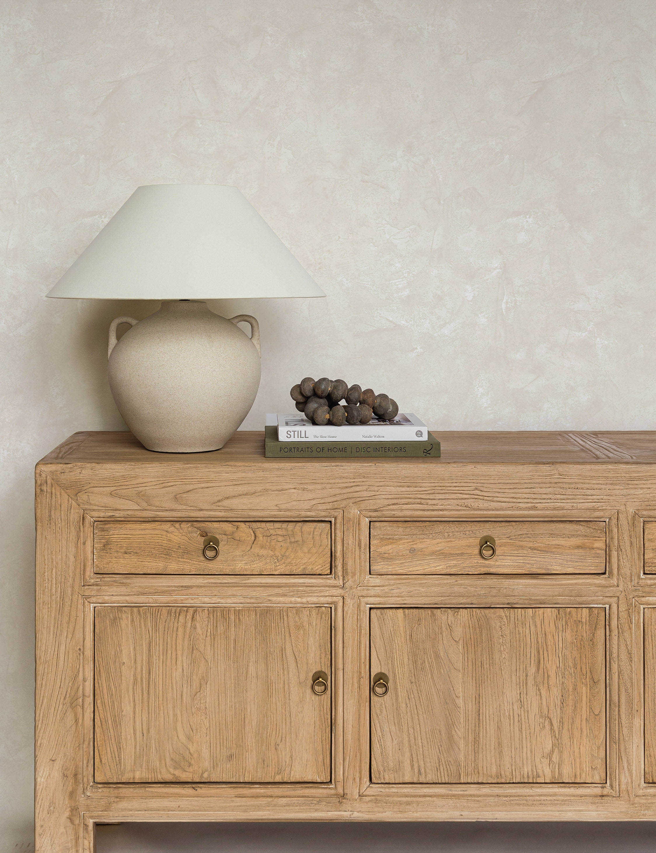 Faux Roman Clay Peel + Stick Wallpaper by Pure Salt