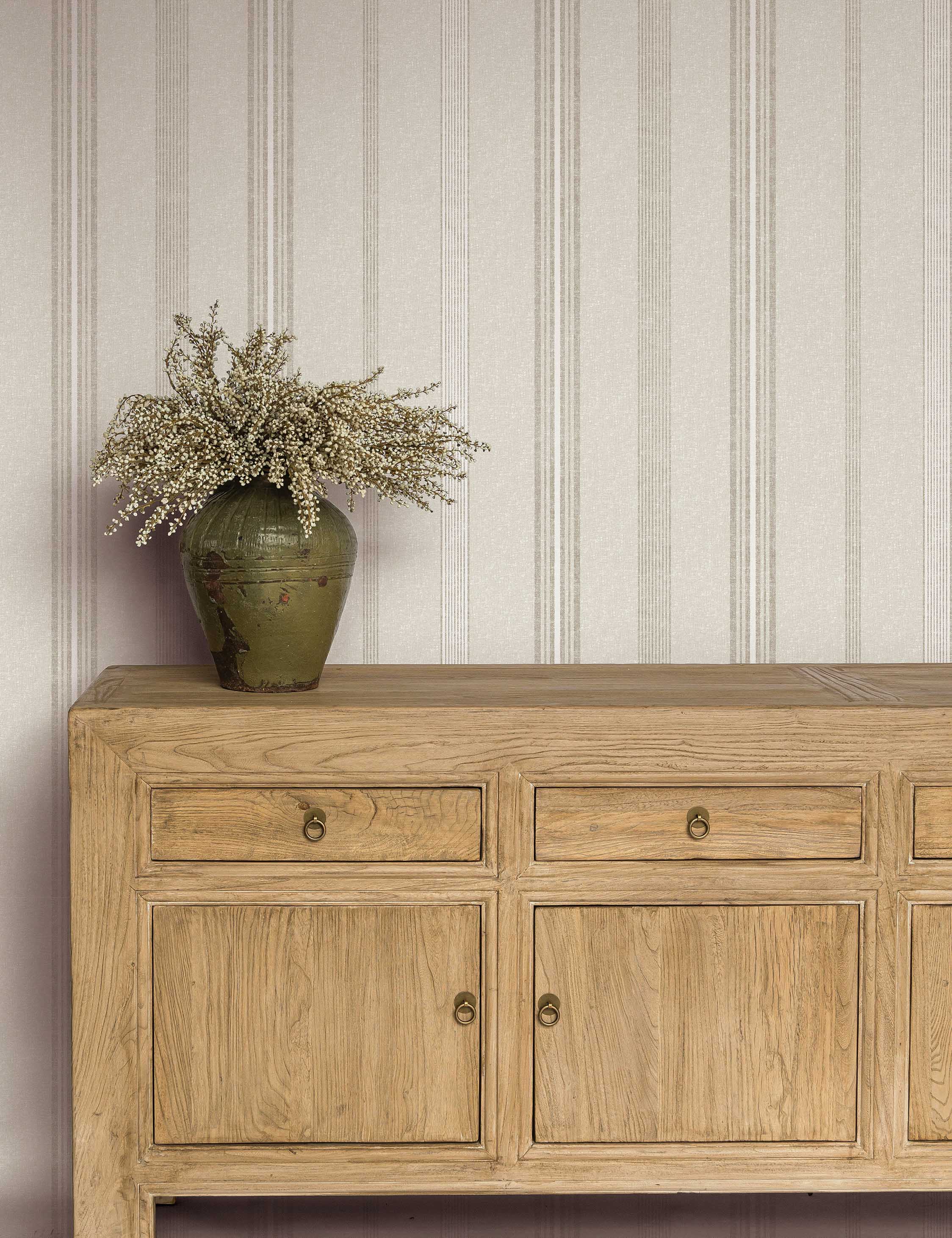 Anatolia Stripe Textured Peel + Stick Wallpaper by Pure Salt