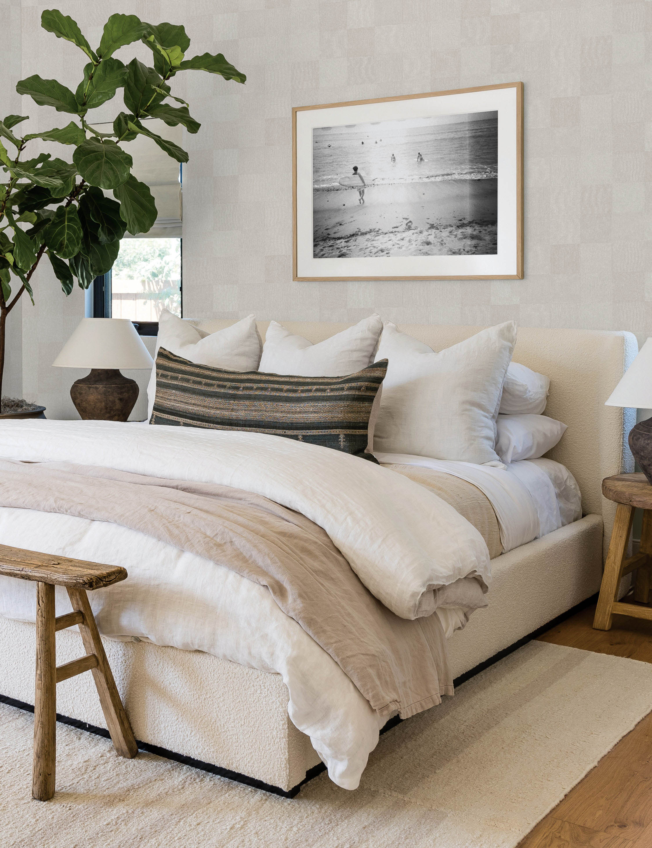 Textured Check Peel + Stick Wallpaper by Pure Salt