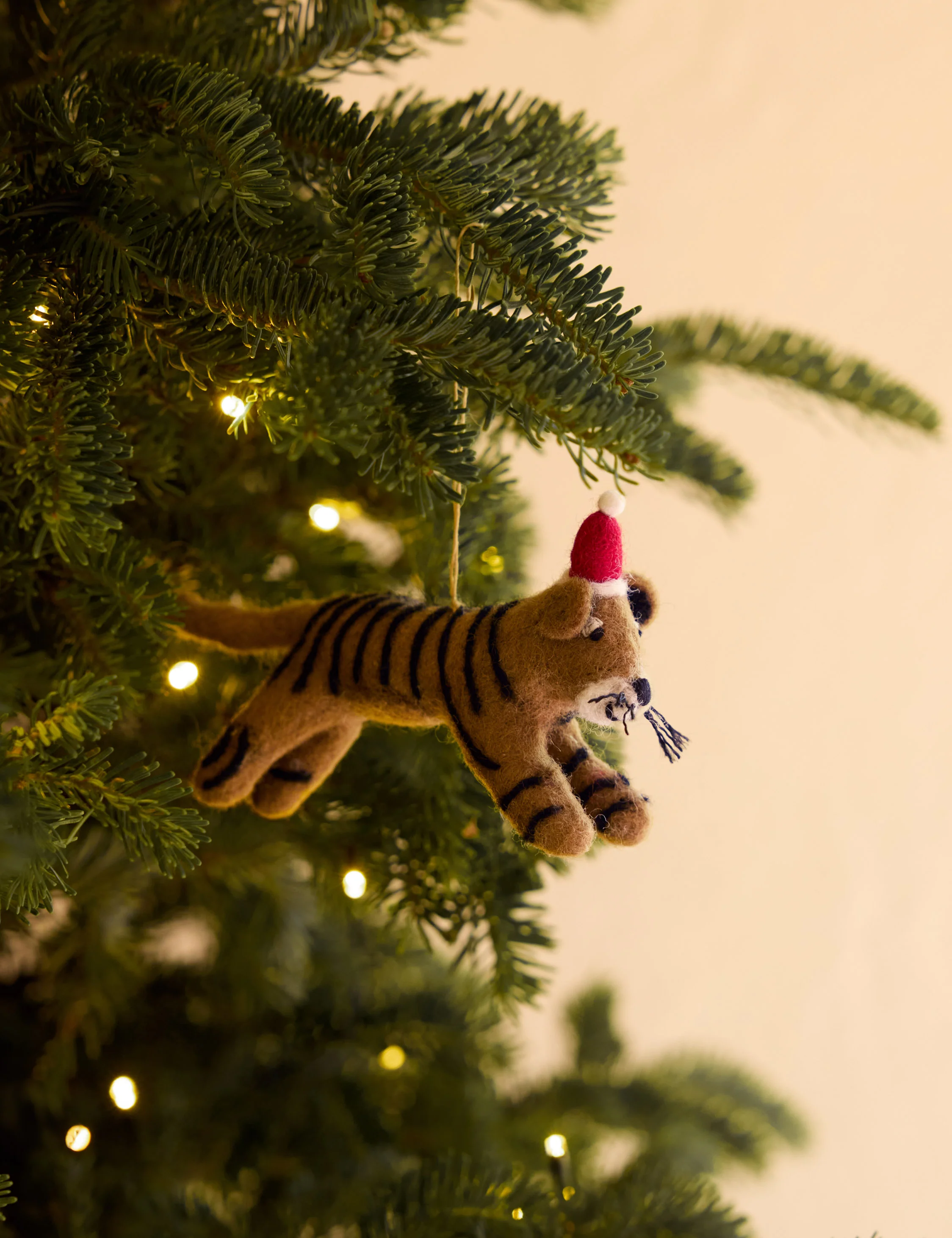 Felt Tiger Trio Ornaments (Set of 3) by Sarah Sherman Samuel 5 Felt Tiger Trio Ornaments (Set of 3) by Sarah Sherman Samuel