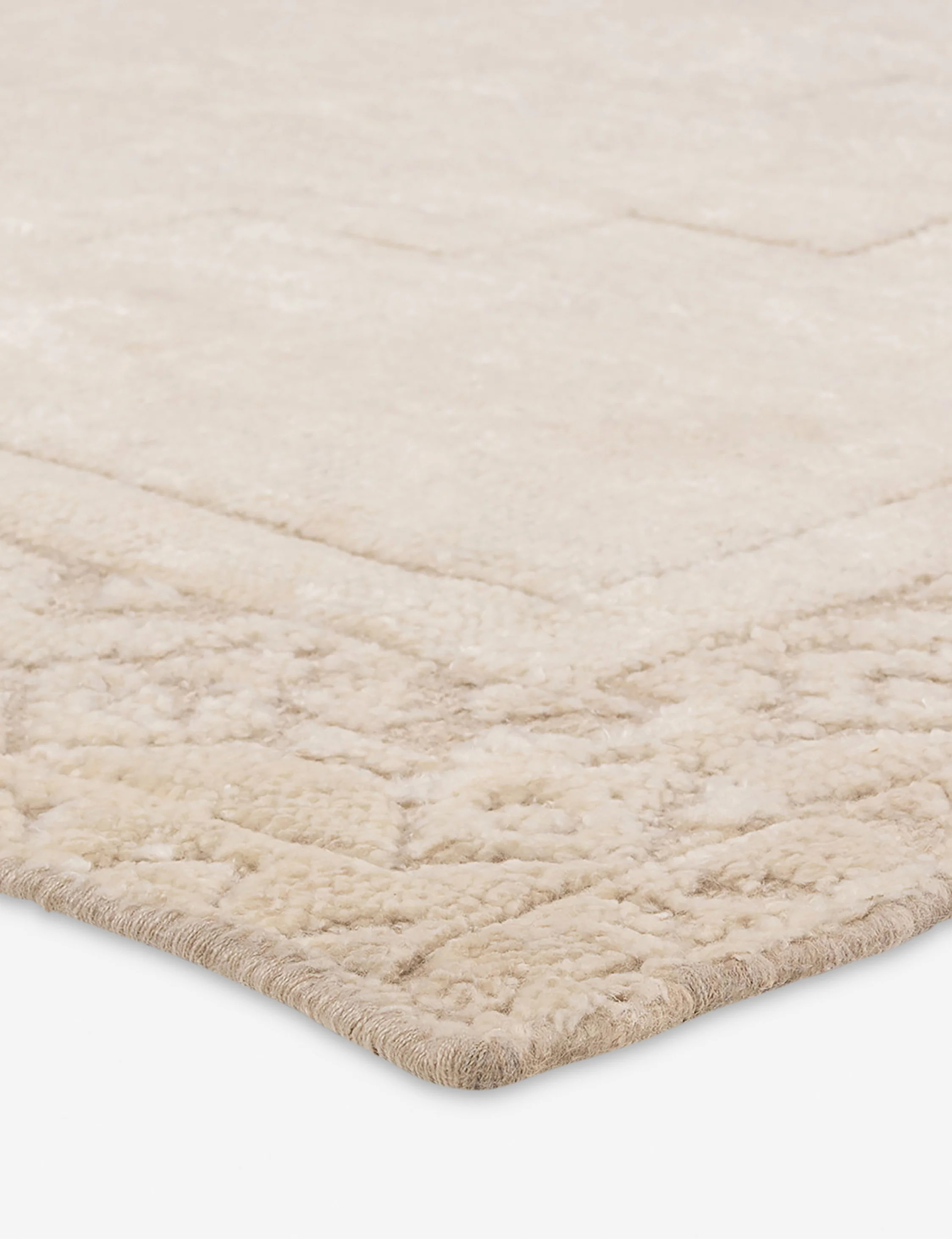 Ansa Hand-Knotted Wool-Blend Moroccan-Style Rug