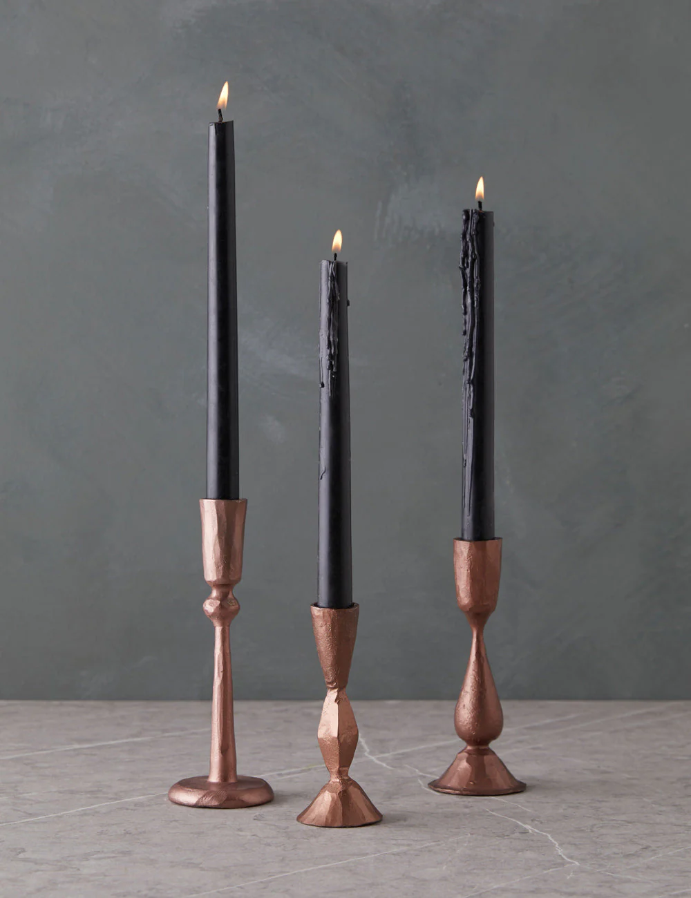Hand-Forged Iron Taper Candle Holder