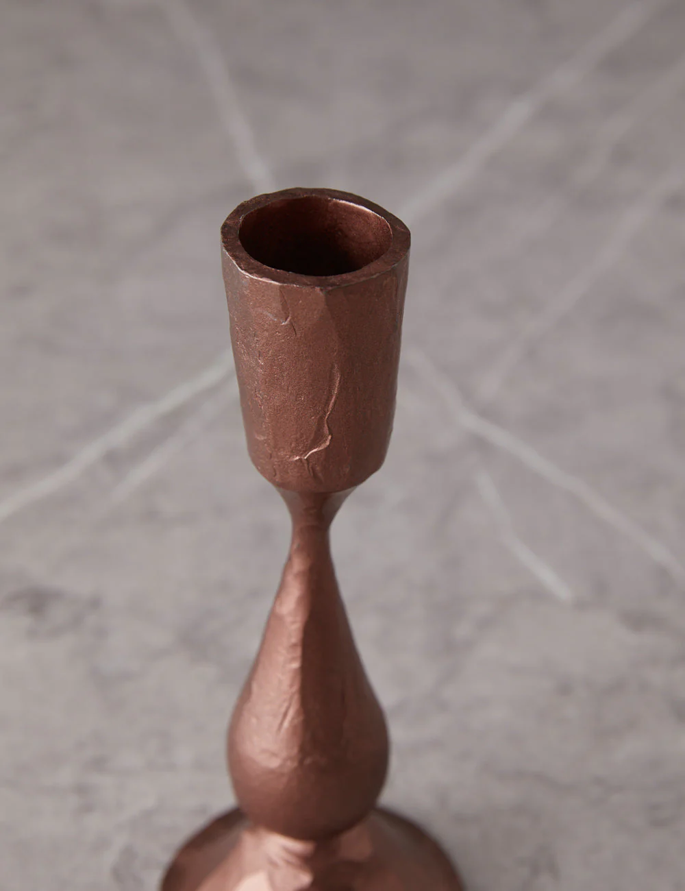 Hand-Forged Iron Taper Candle Holder