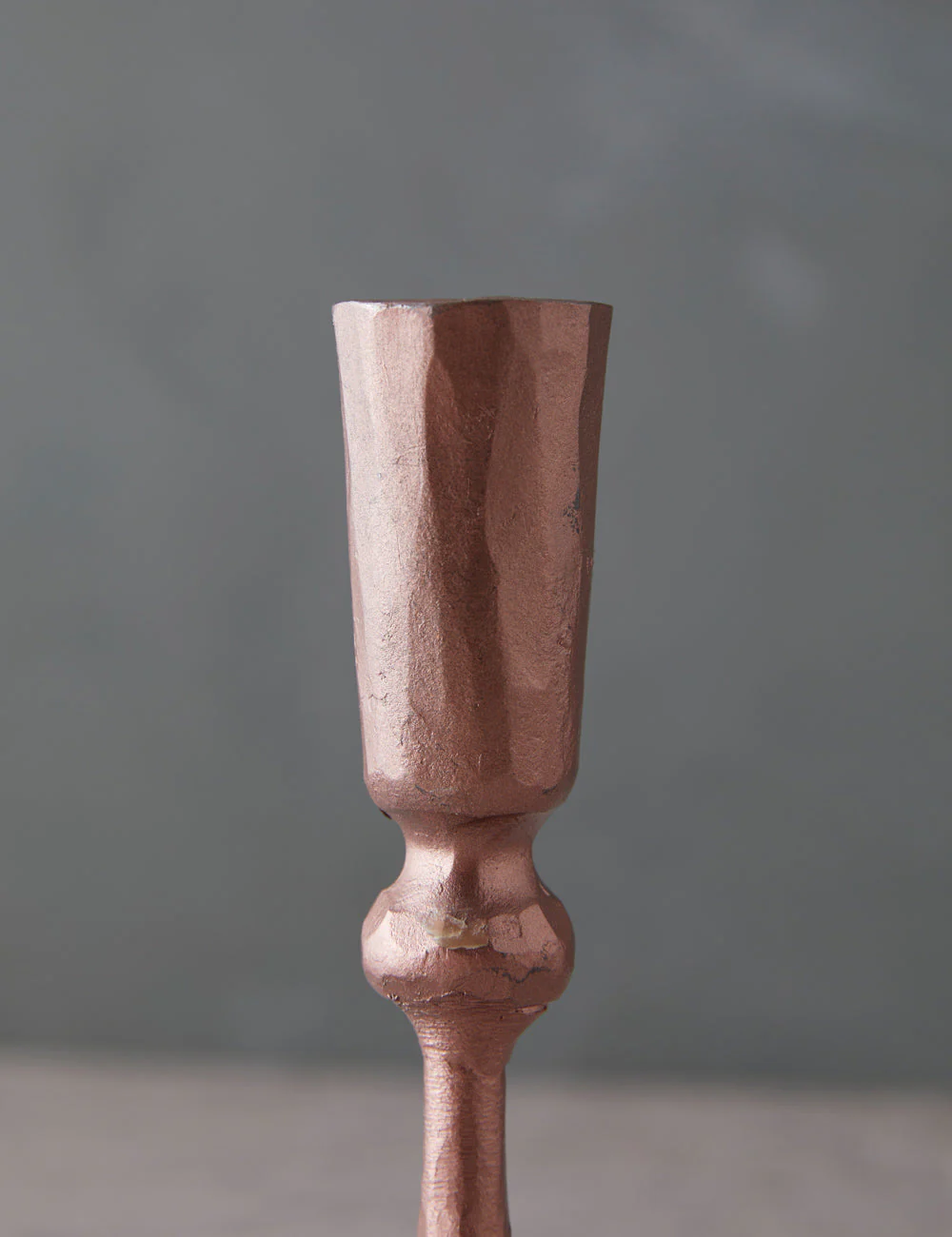 Hand-Forged Iron Taper Candle Holder