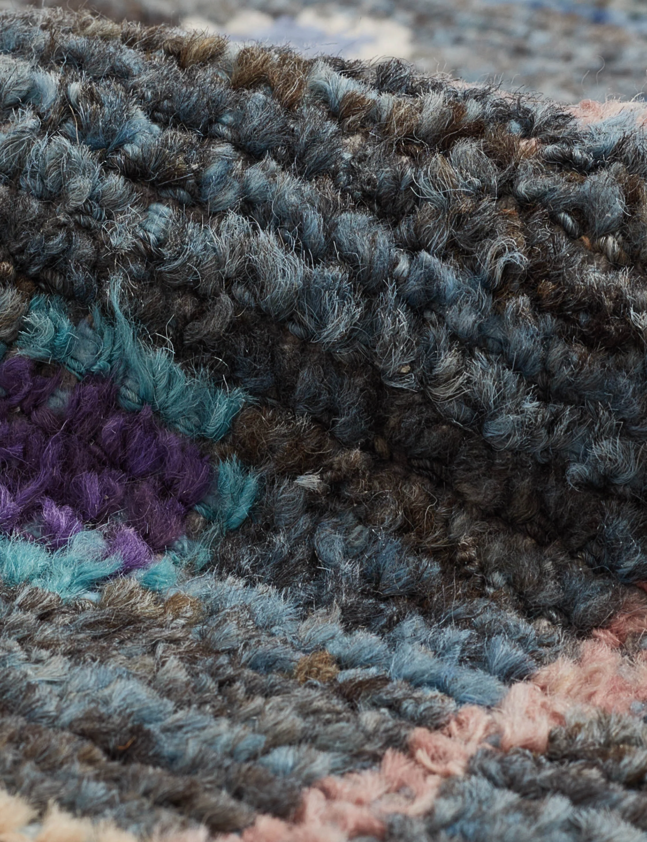 One-of-A-Kind Moroccan-Style Hand-Knotted Wool Rug No. 4, 4' x 6'