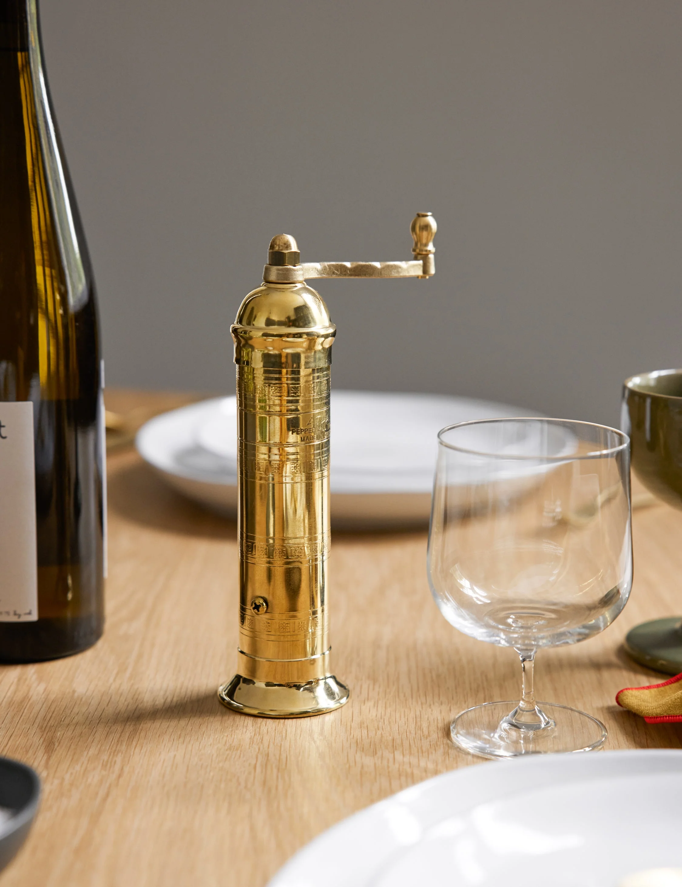 Atlas Brass Pepper Mill