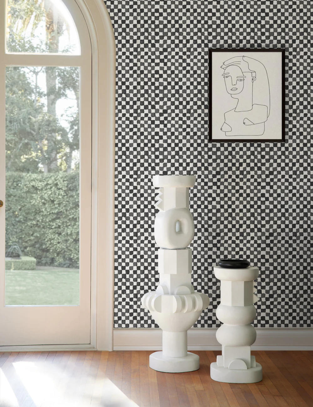 Checkerboard Wallpaper by Sarah Sherman Samuel