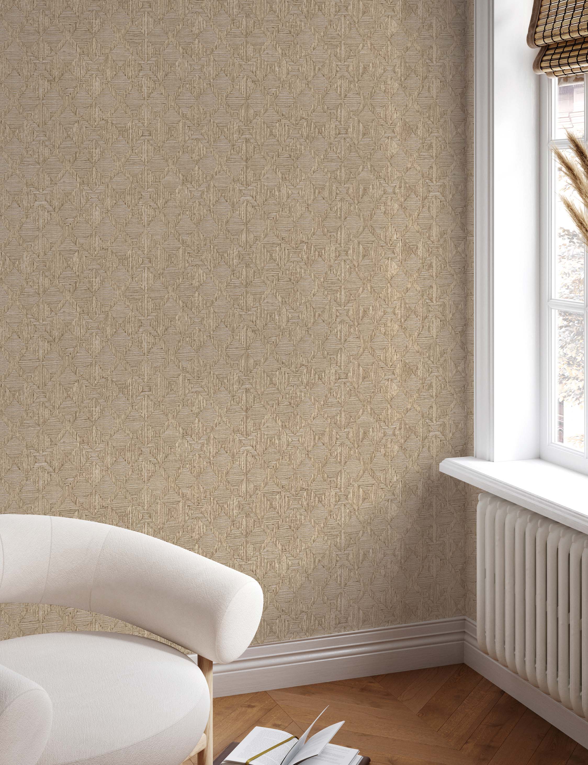 Hoffmann Faux Sisal Textured Peel + Stick Wallpaper by Jeremiah Brent