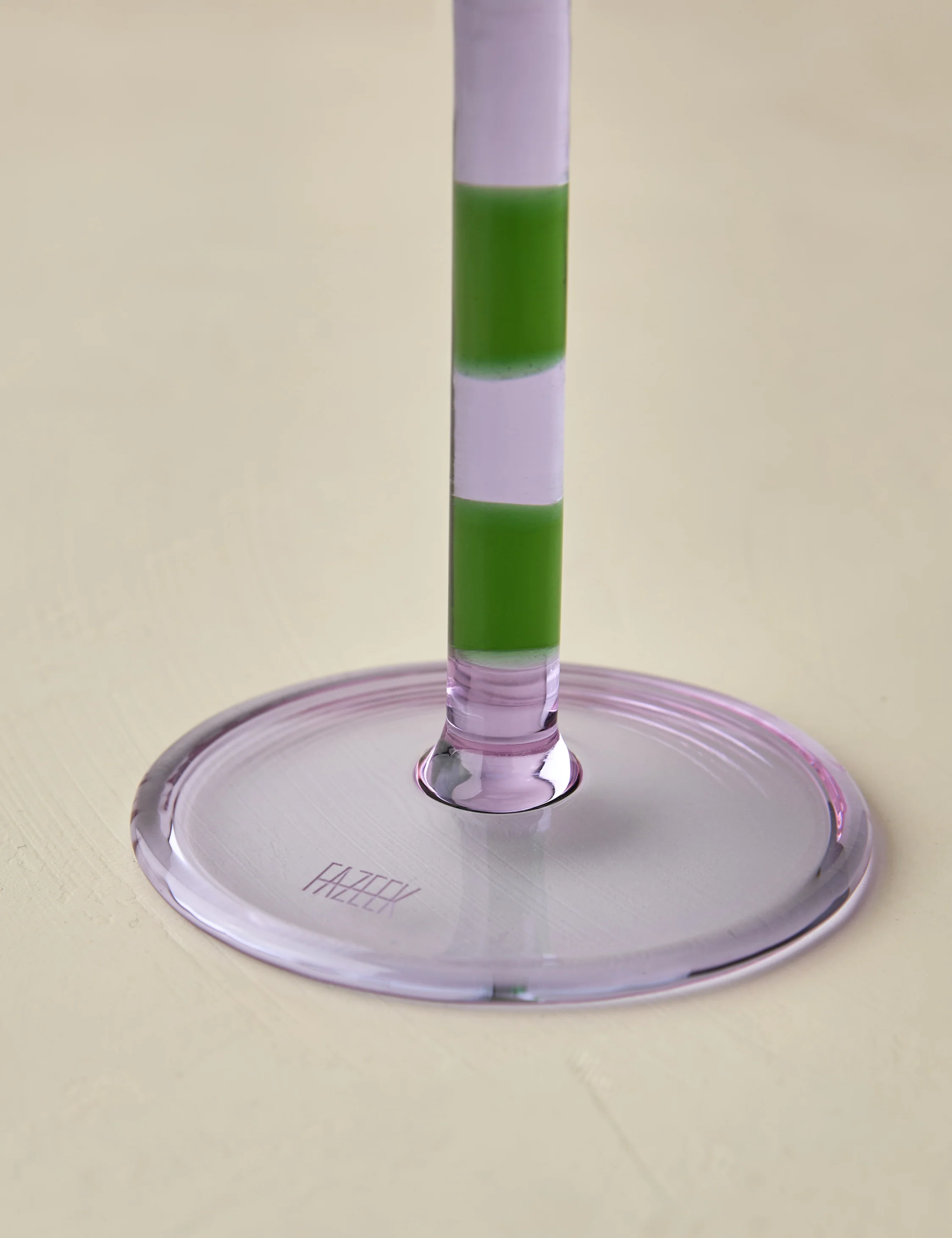 Striped Martini Glass (Set of 2) by FAZEEK