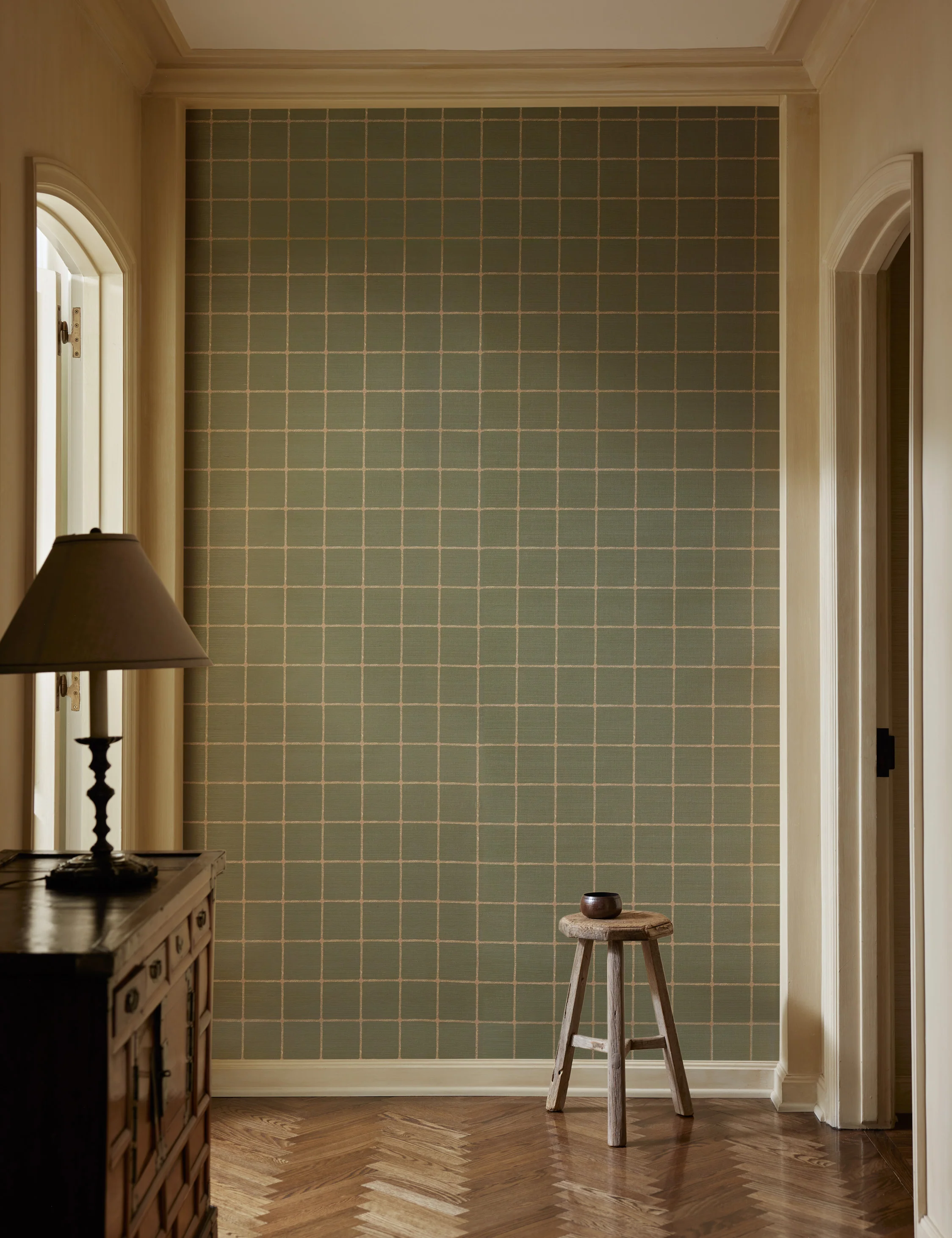 Beddow Grasscloth Wallpaper by Jake Arnold
