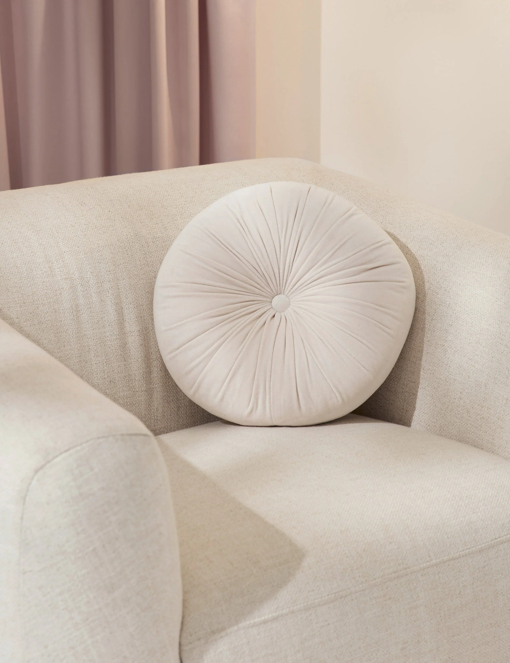 Monroe Velvet Round Pillow