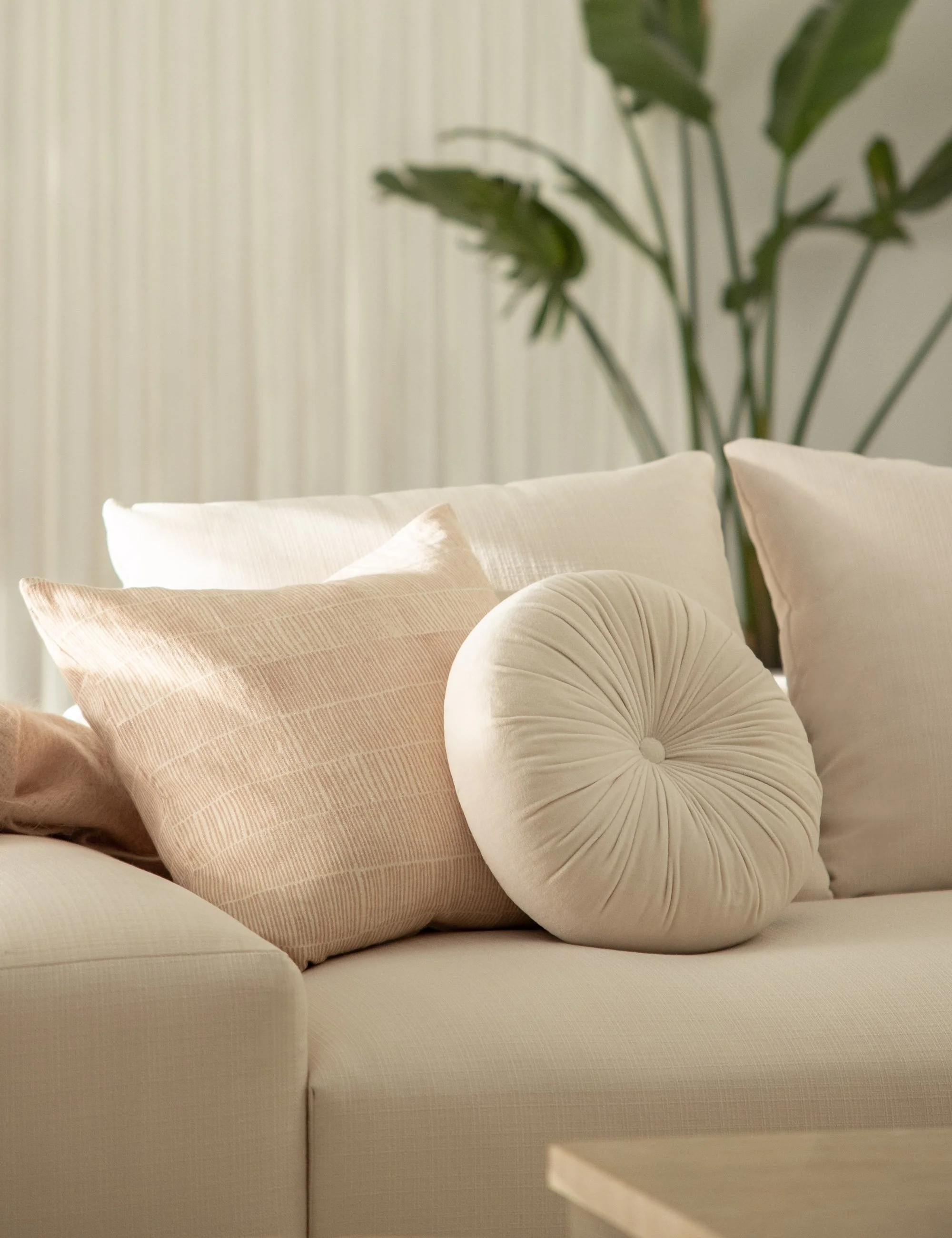 Monroe Velvet Round Pillow