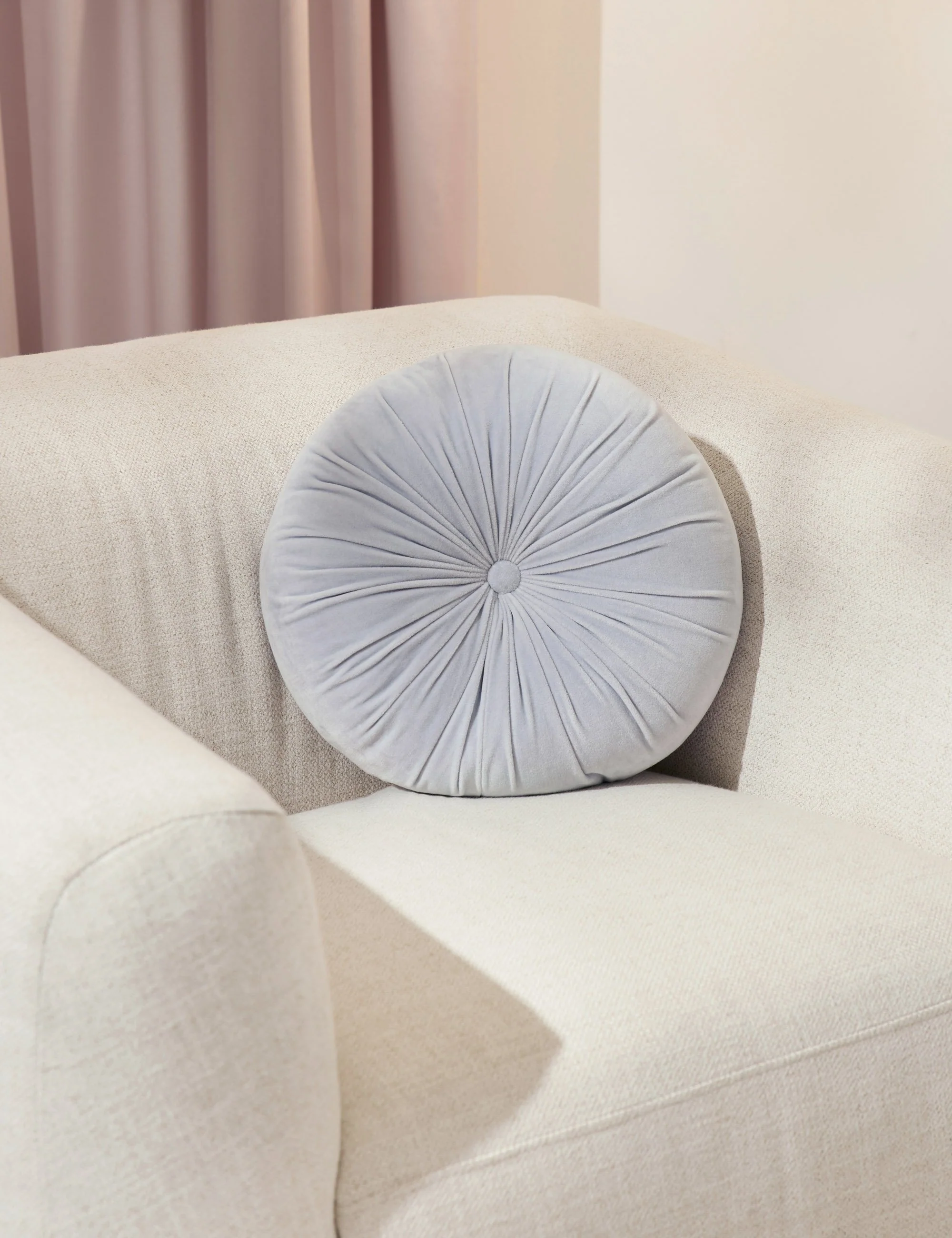 Monroe Velvet Round Pillow