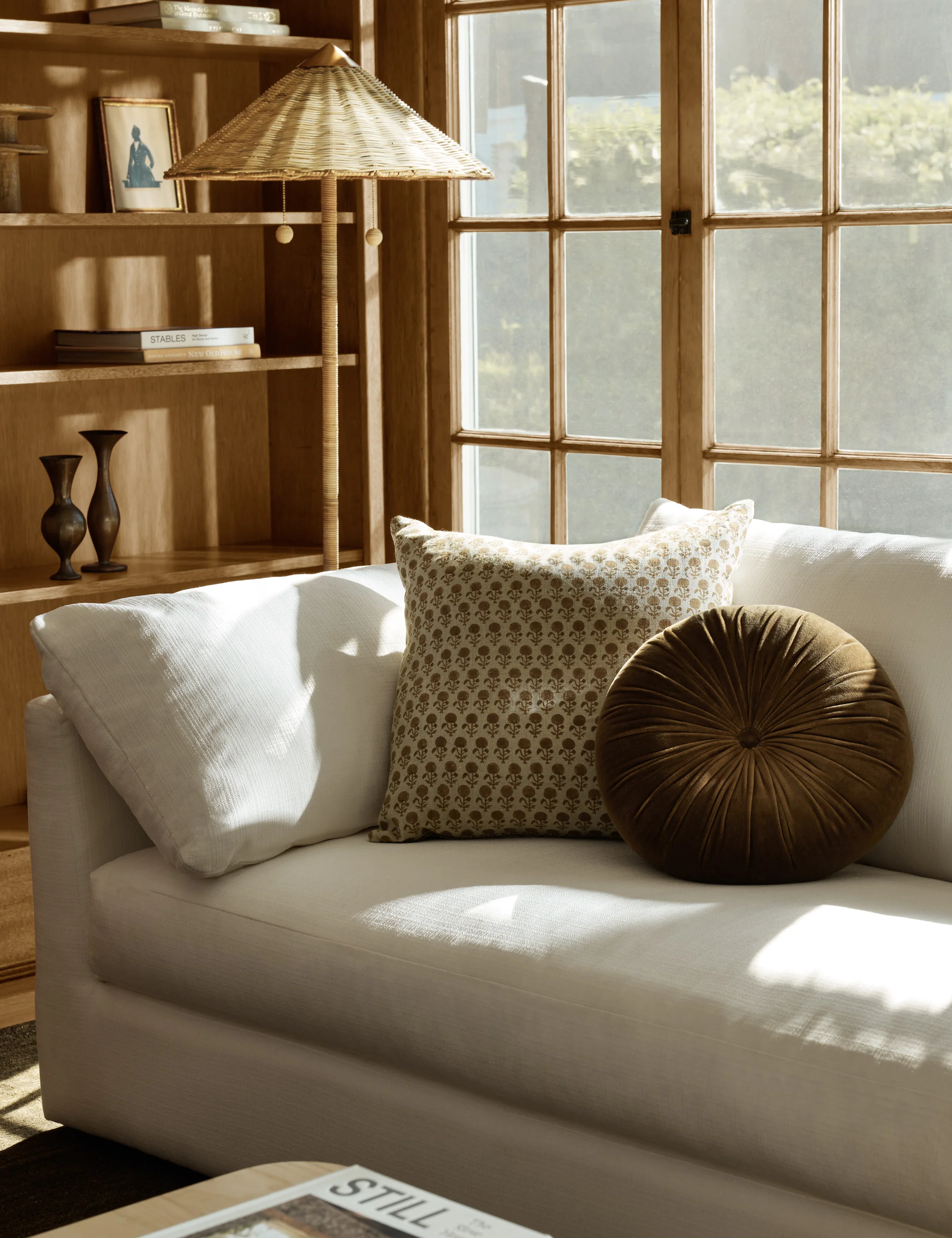 Monroe Velvet Round Pillow