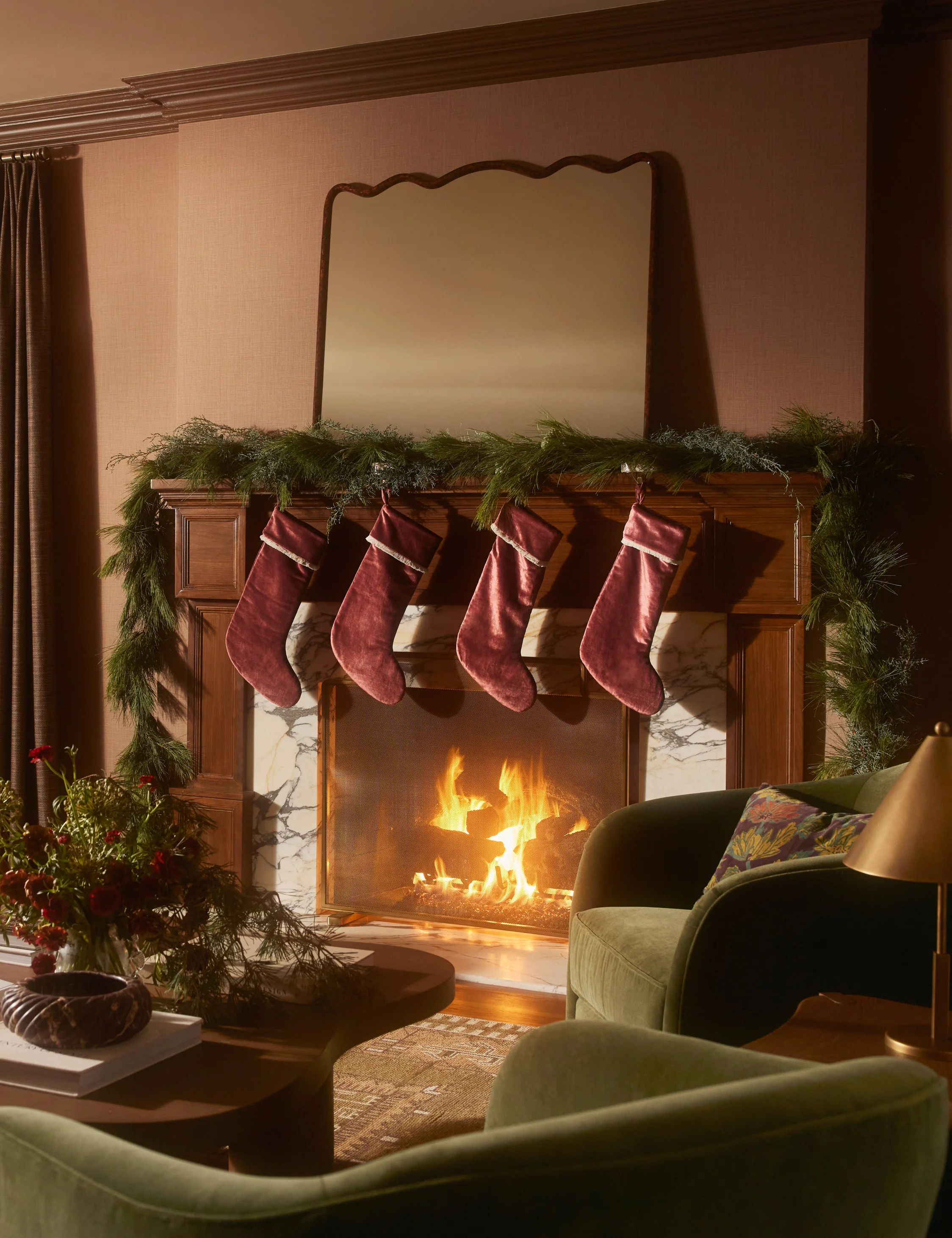 Brandis Velvet Stocking