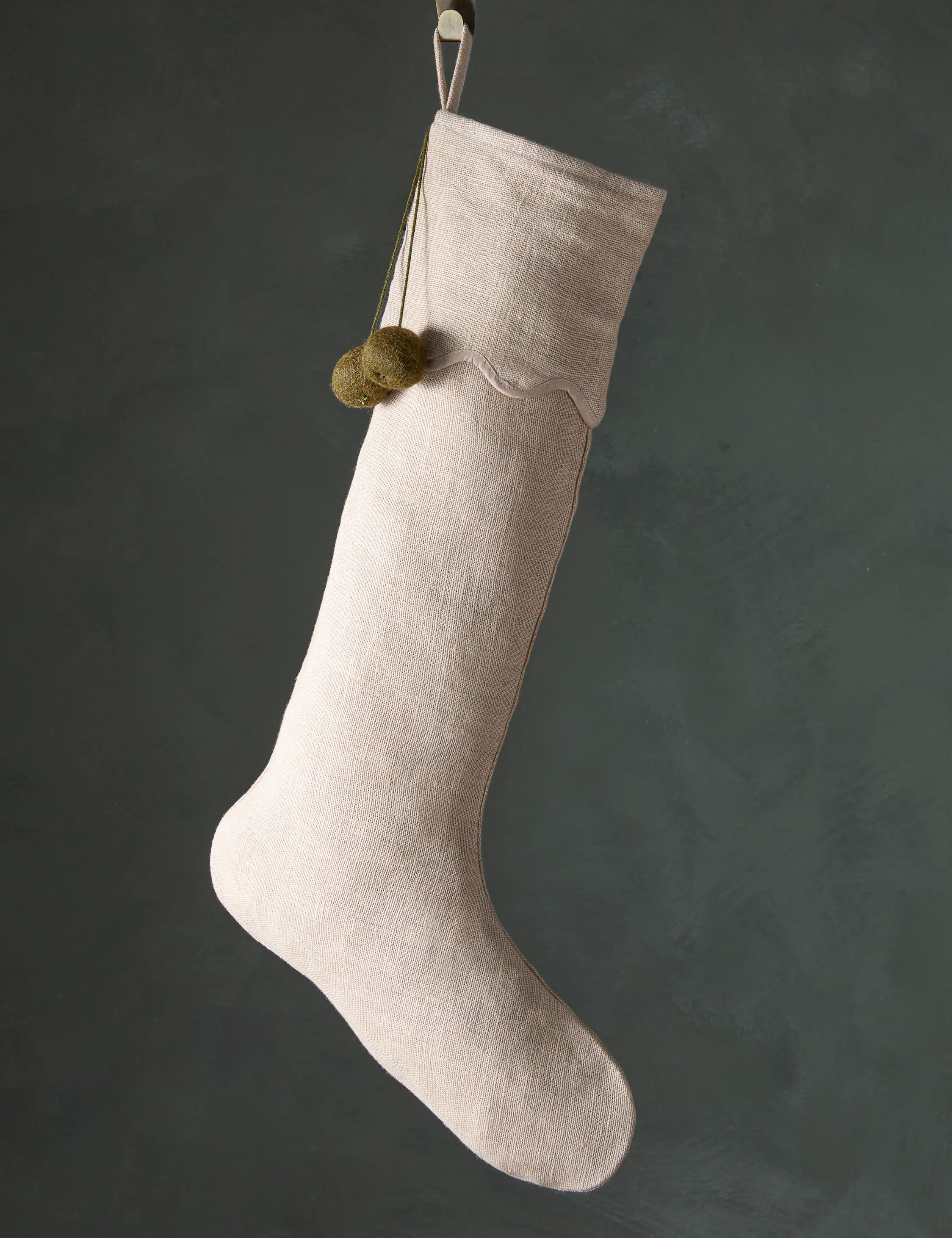 Lanie Linen Stocking by Sarah Sherman Samuel