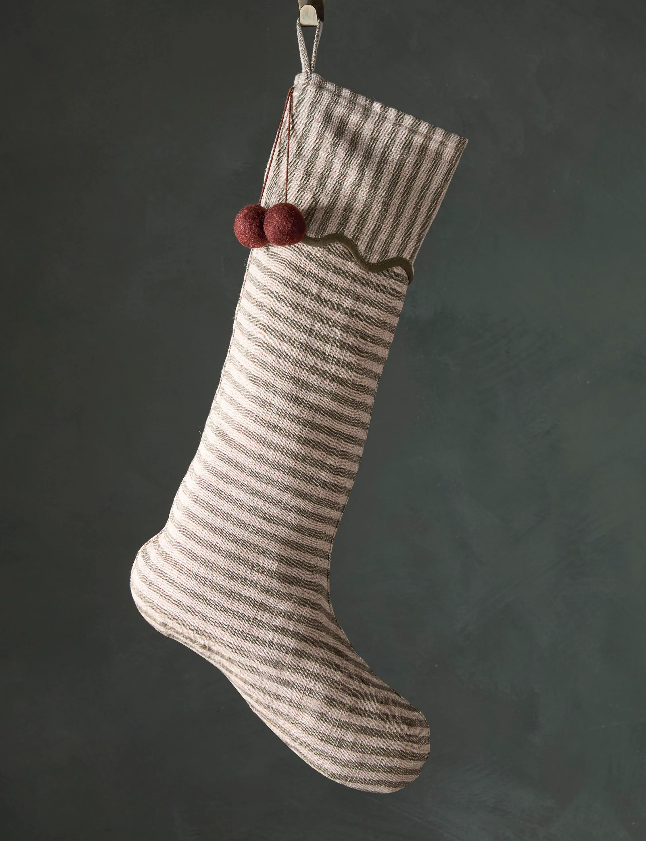 Lanie Linen Stocking by Sarah Sherman Samuel