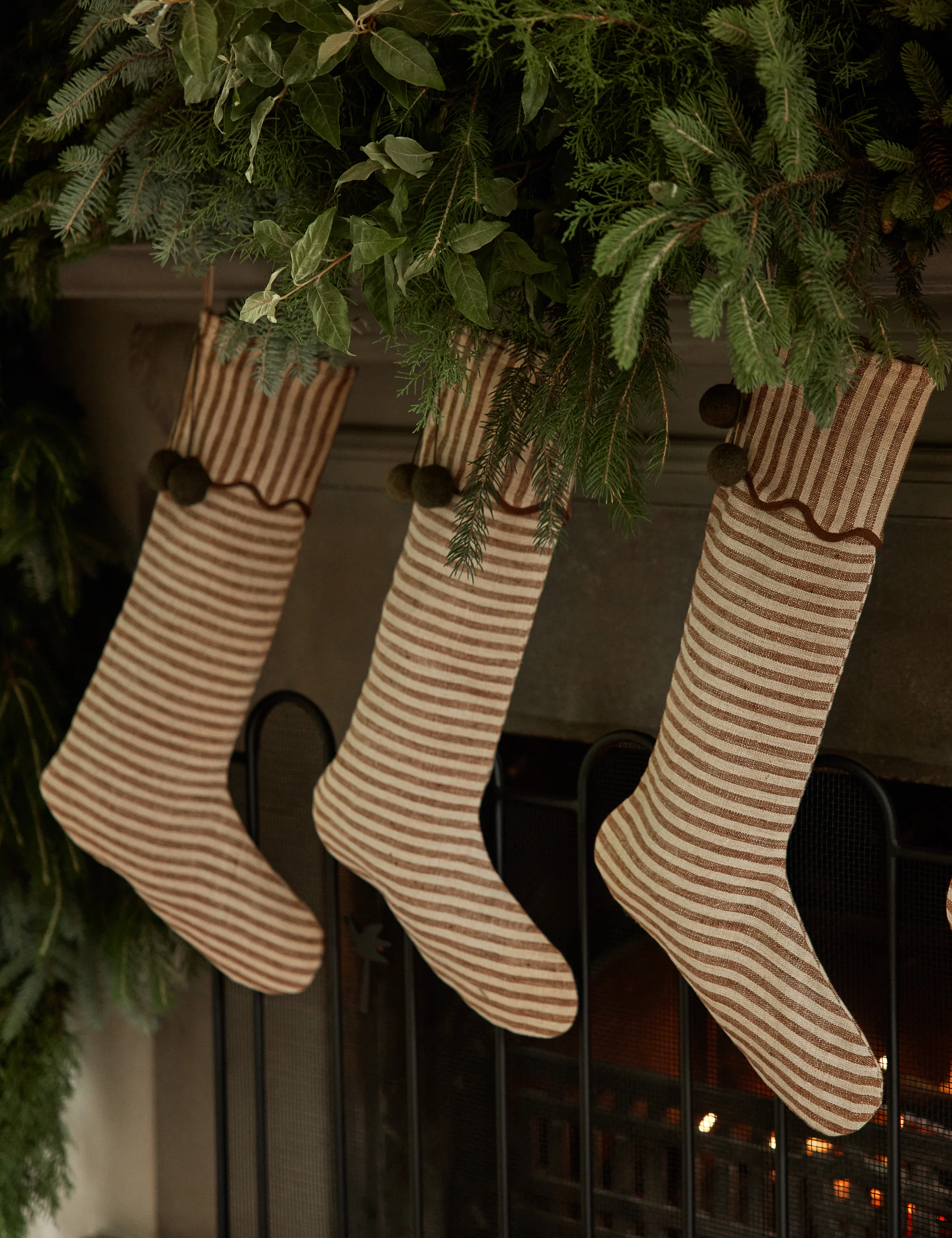 Lanie Linen Stocking by Sarah Sherman Samuel