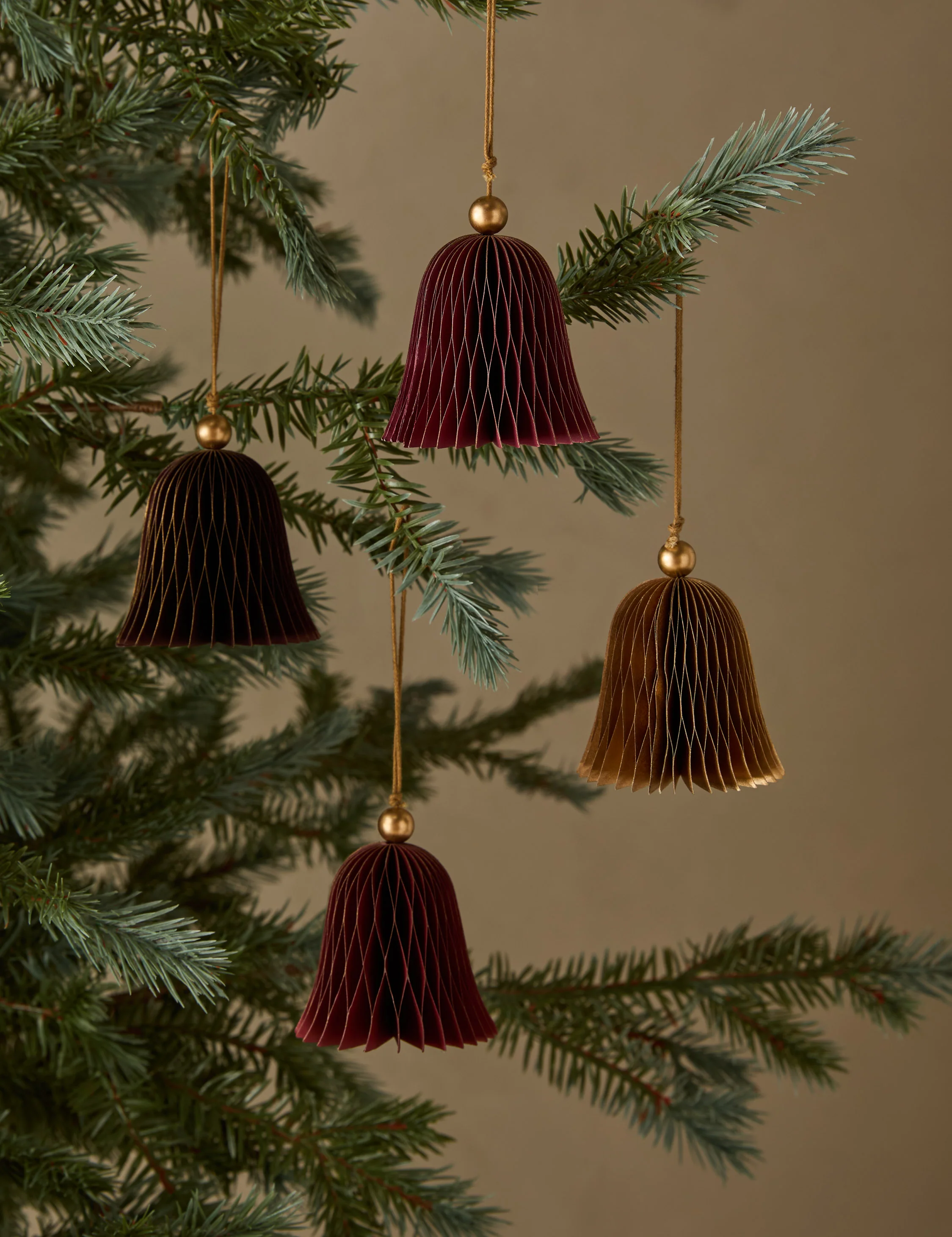 Revel Paper Bell Ornaments (set of 4)