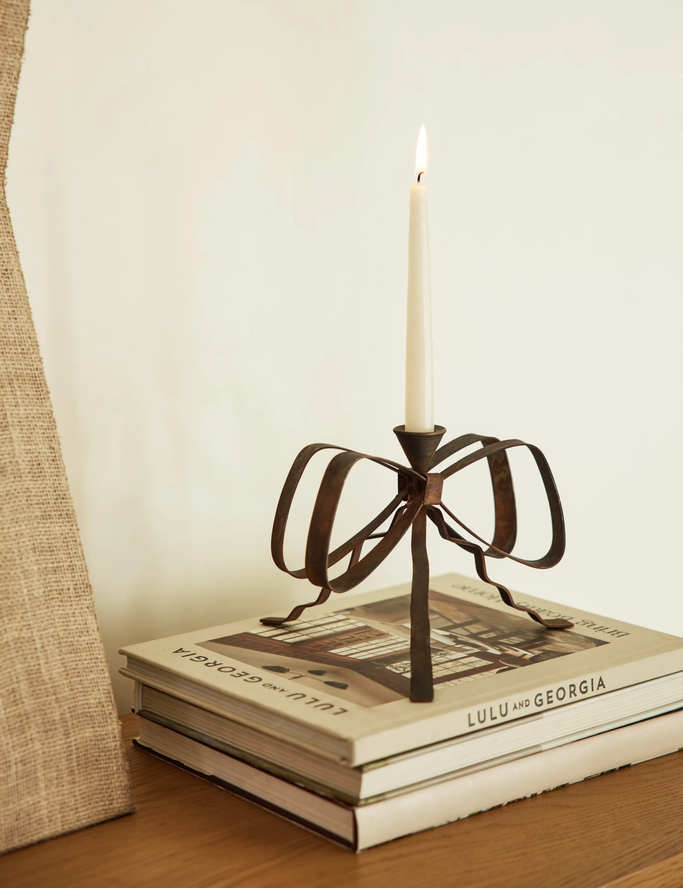 Ribbon Candlestick by Sarah Sherman Samuel
