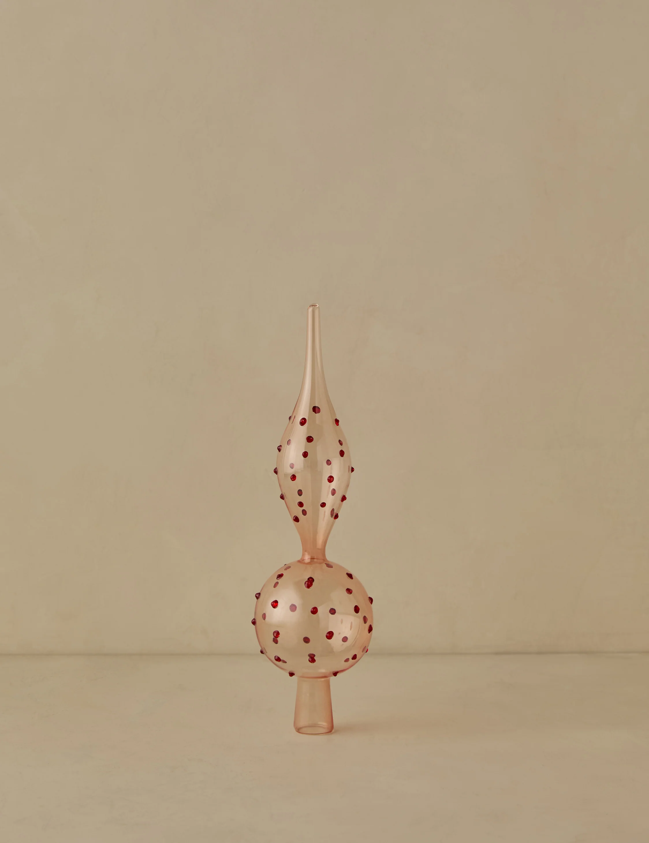 Milay Glass Finial Tree Topper