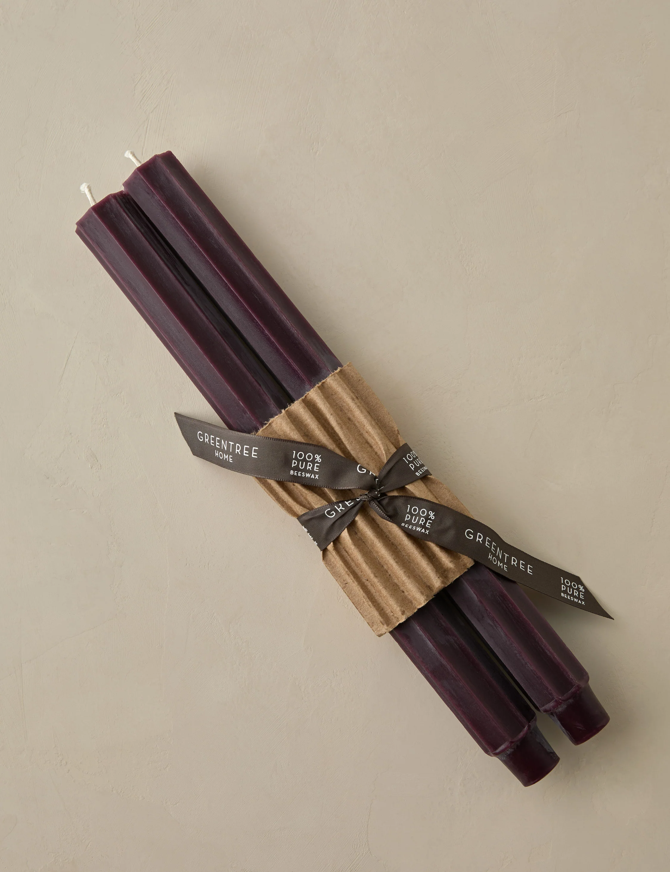 Fluted Church Taper (Set of 2) by Greentree Home 14 Fluted Church Taper (Set of 2) by Greentree Home