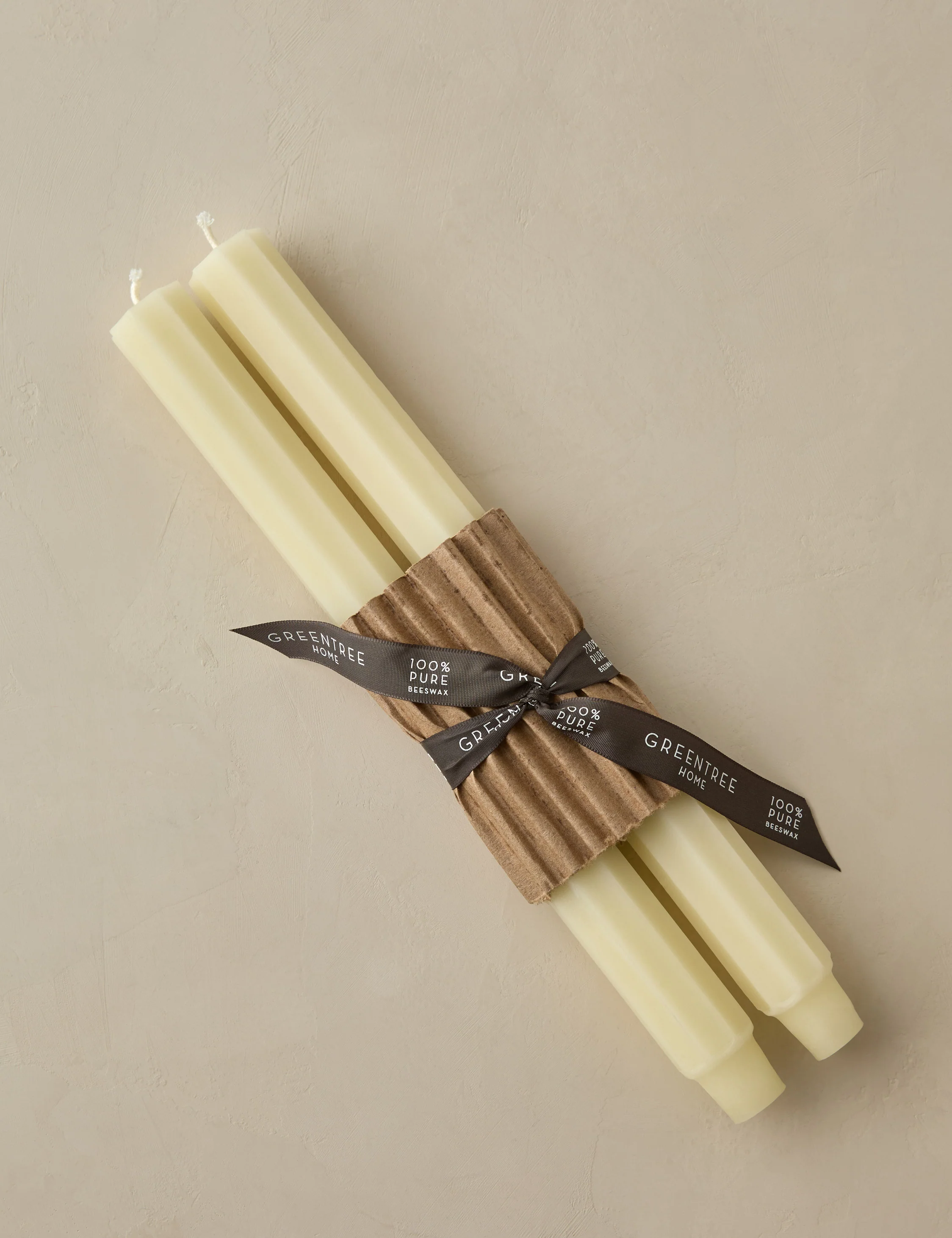 Fluted Church Taper (Set of 2) by Greentree Home