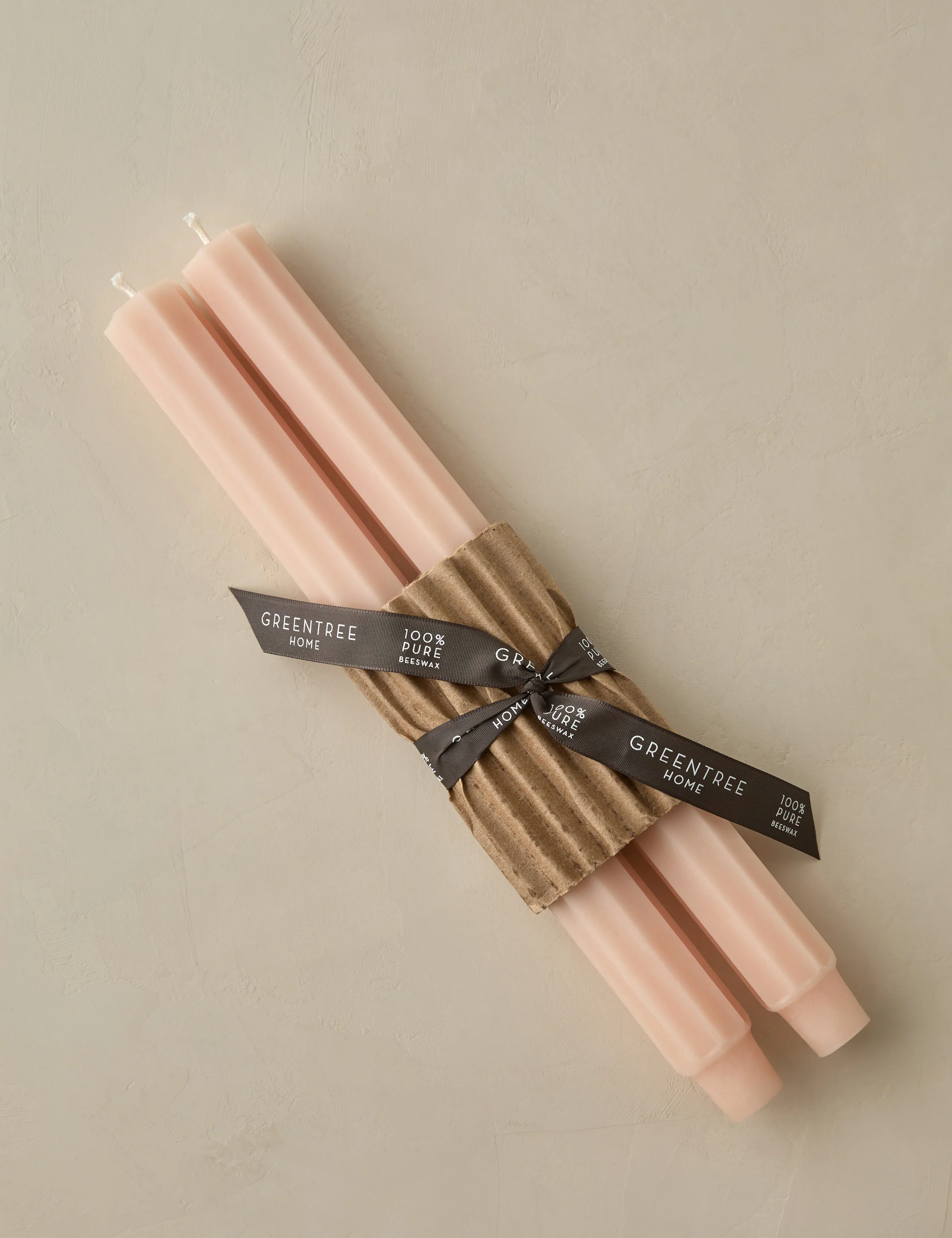 Fluted Church Taper (Set of 2) by Greentree Home 8 Fluted Church Taper (Set of 2) by Greentree Home