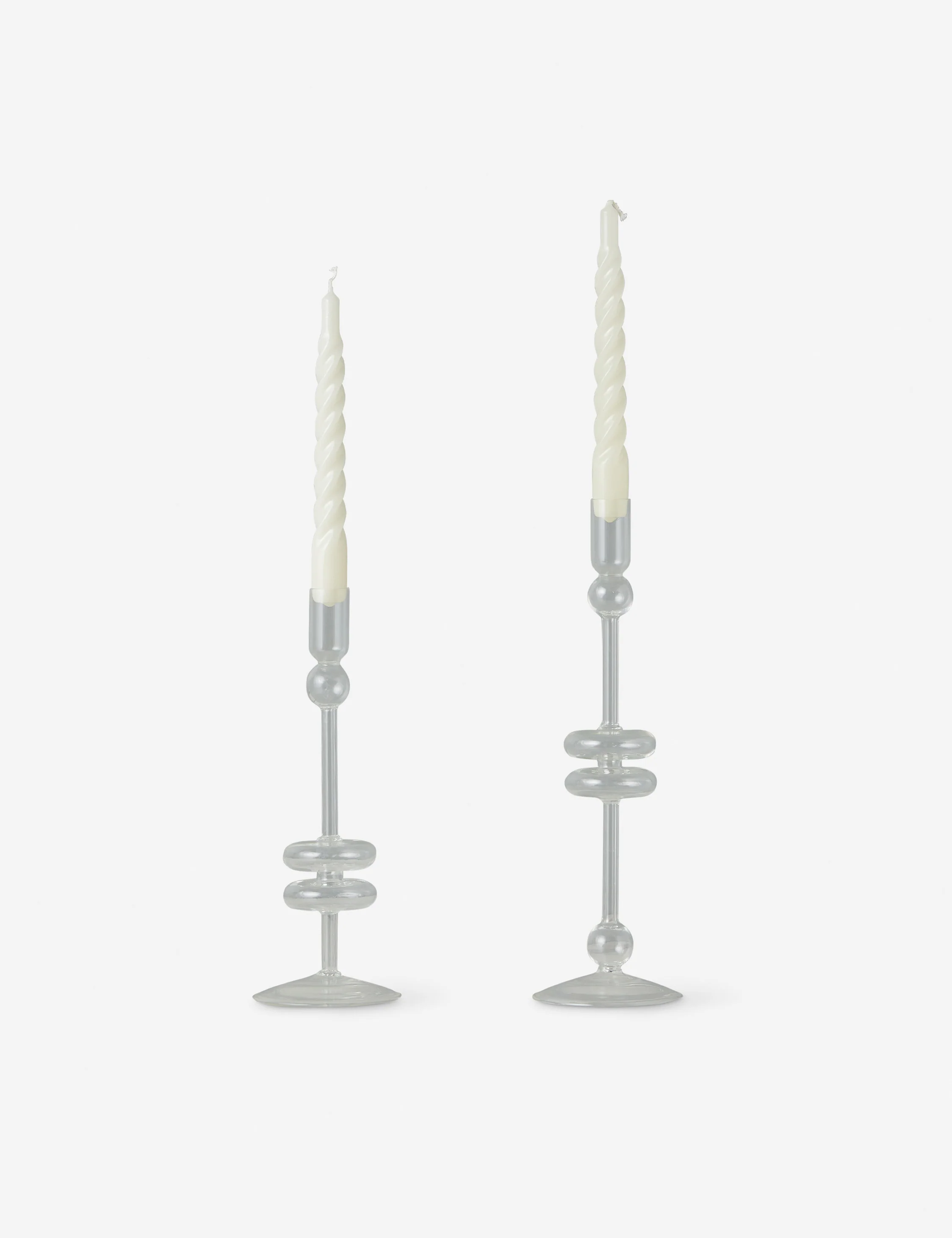 Glass Candlestick Pair (Set of 2) by etúHOME 5 Glass Candlestick Pair (Set of 2) by etúHOME