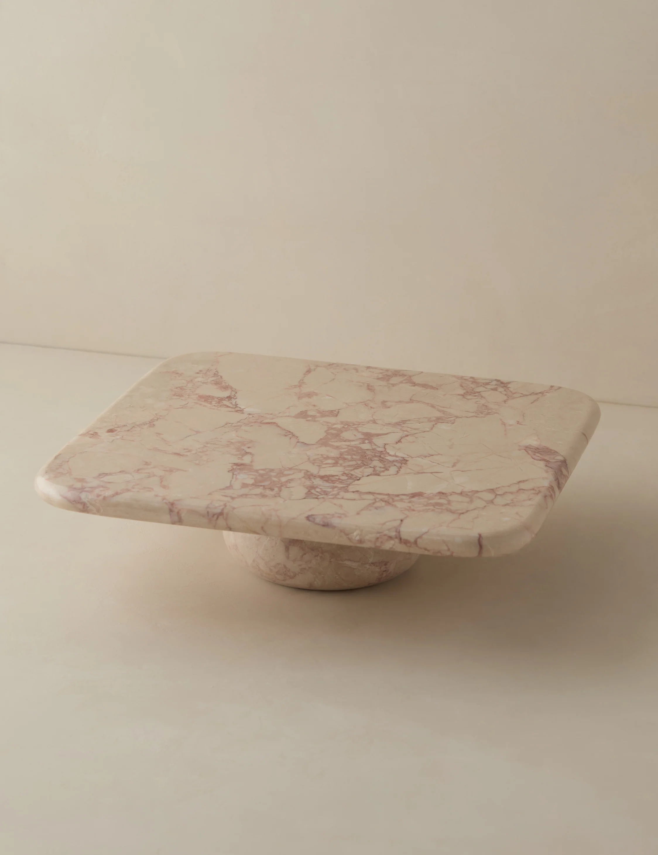 Lusine Square Marble Serving Stand