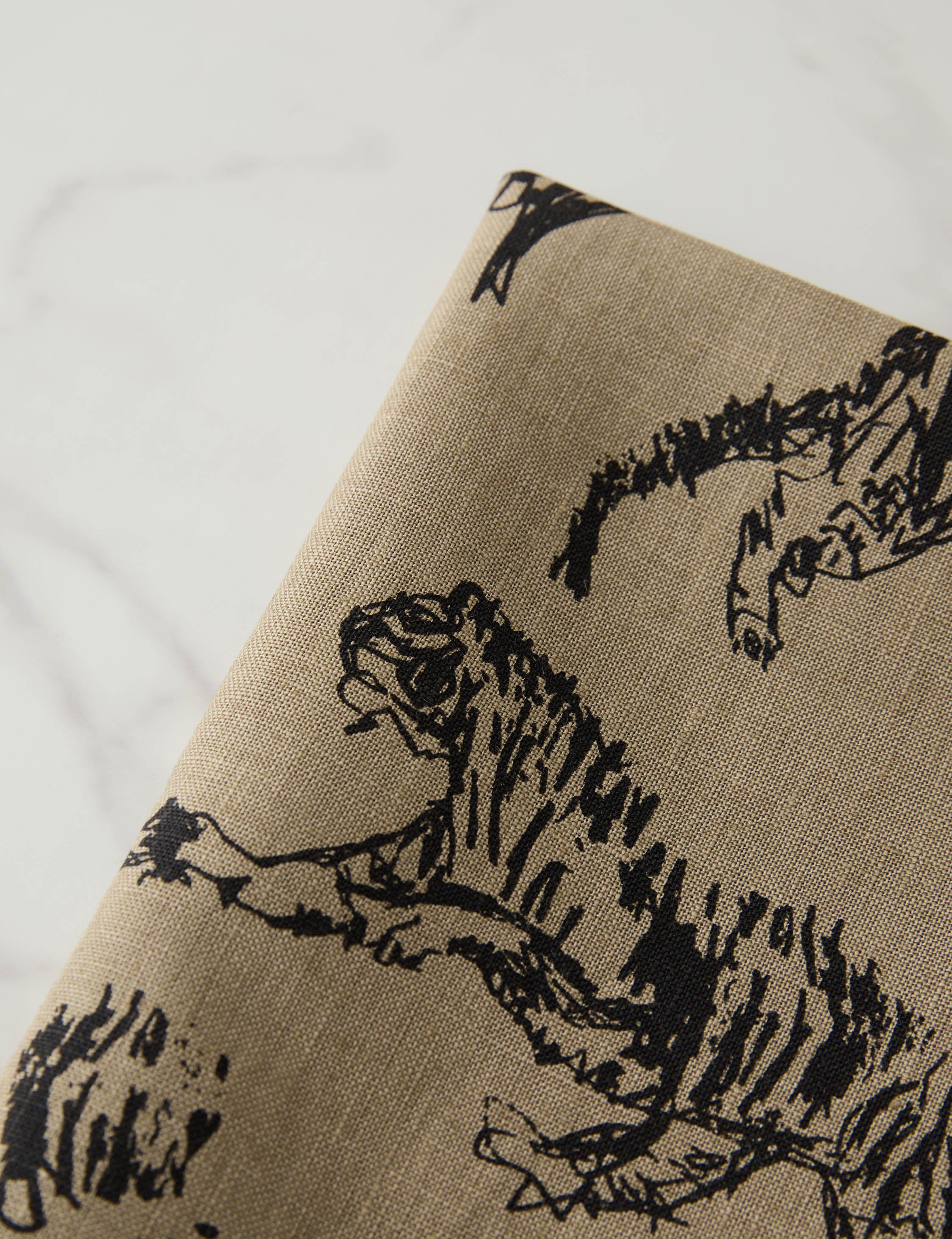 Tiger Linen Napkins (Set of 4) by Sarah Sherman Samuel