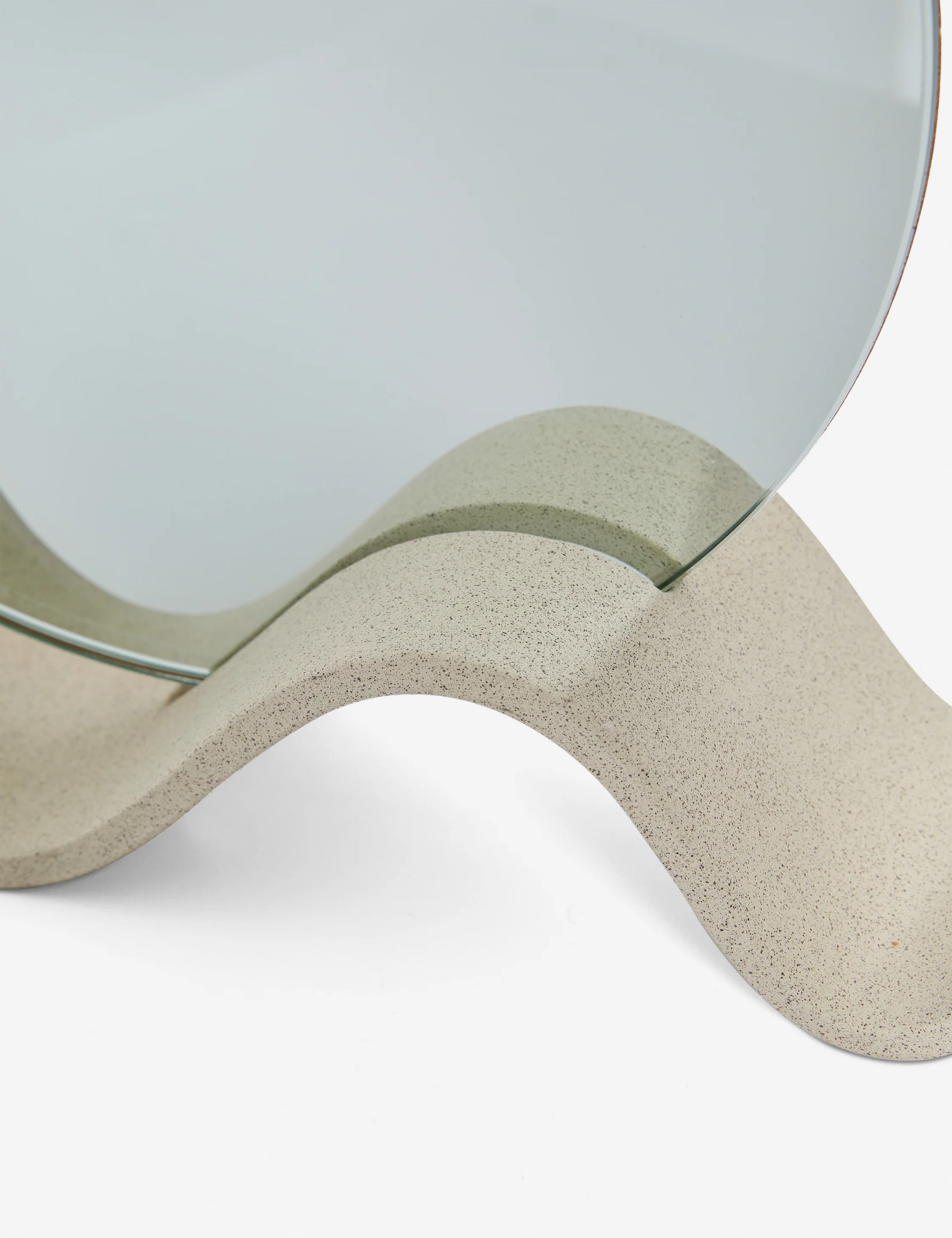 Wavee Table Mirror by SIN Ceramics