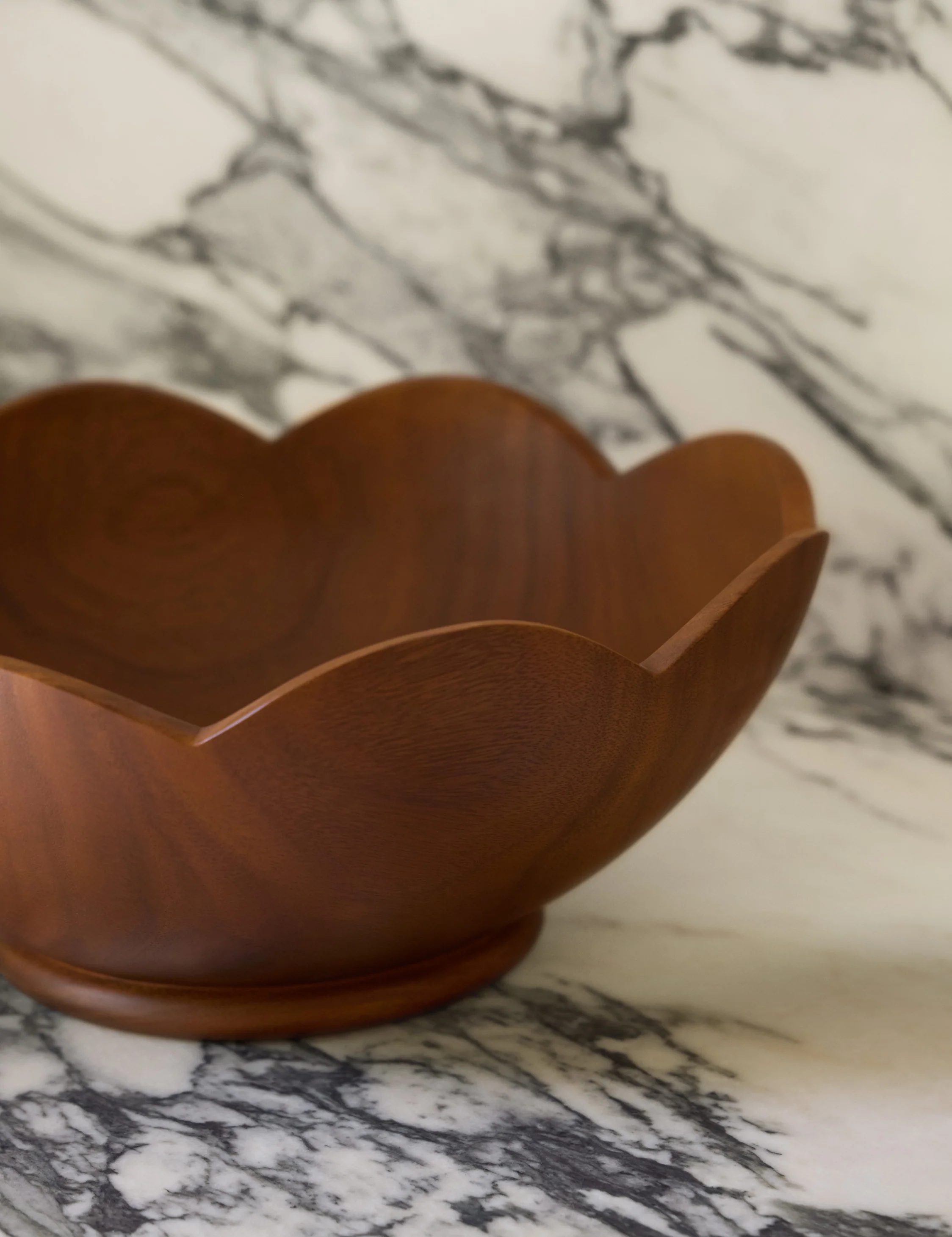 Scalloped Wood Bowl by Sarah Sherman Samuel