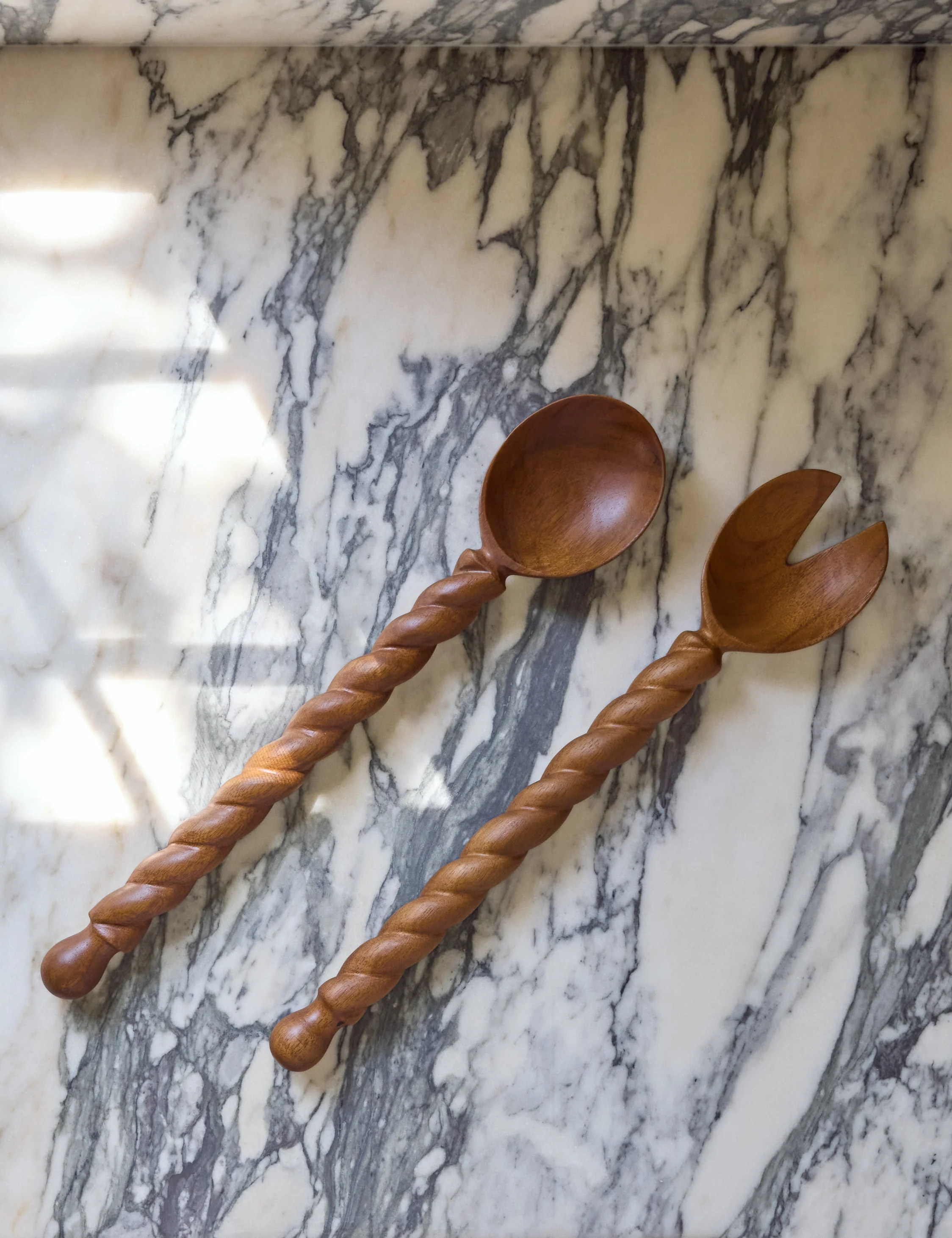 Braided Wood Salad Servers (set of 2) by Sarah Sherman Samuel