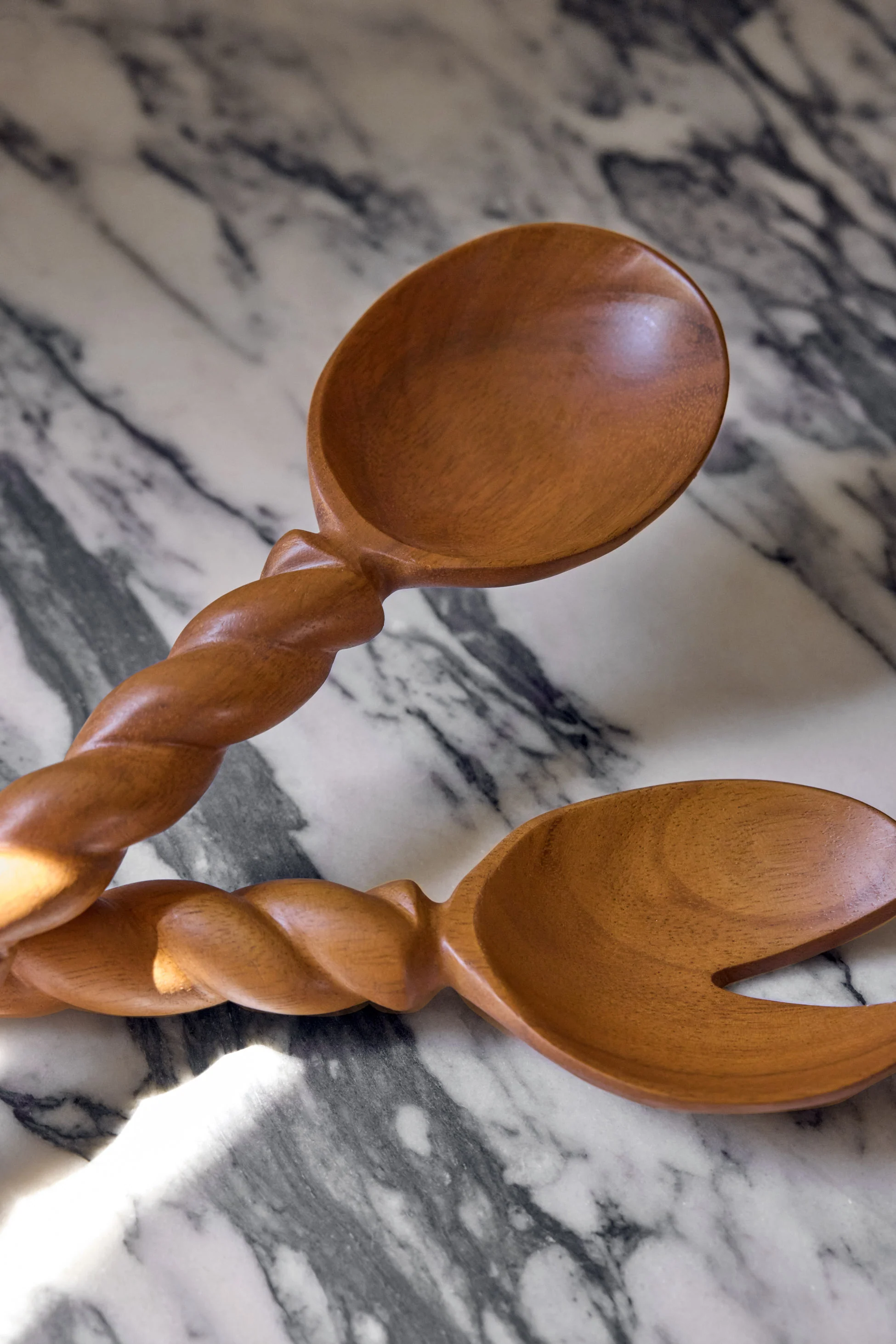 Braided Wood Salad Servers (set of 2) by Sarah Sherman Samuel