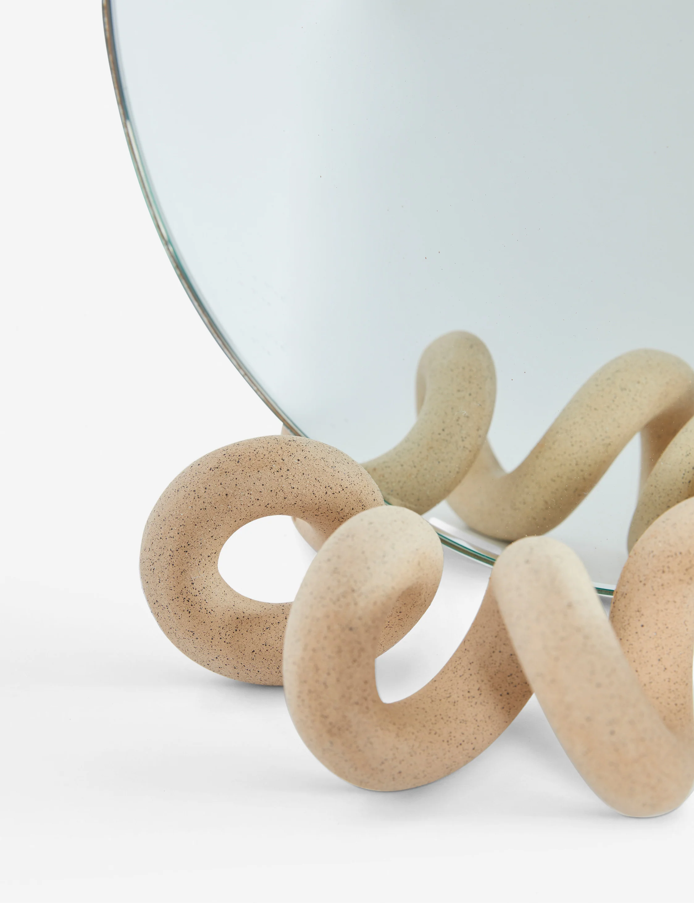 Curlee Table Mirror by SIN Ceramics