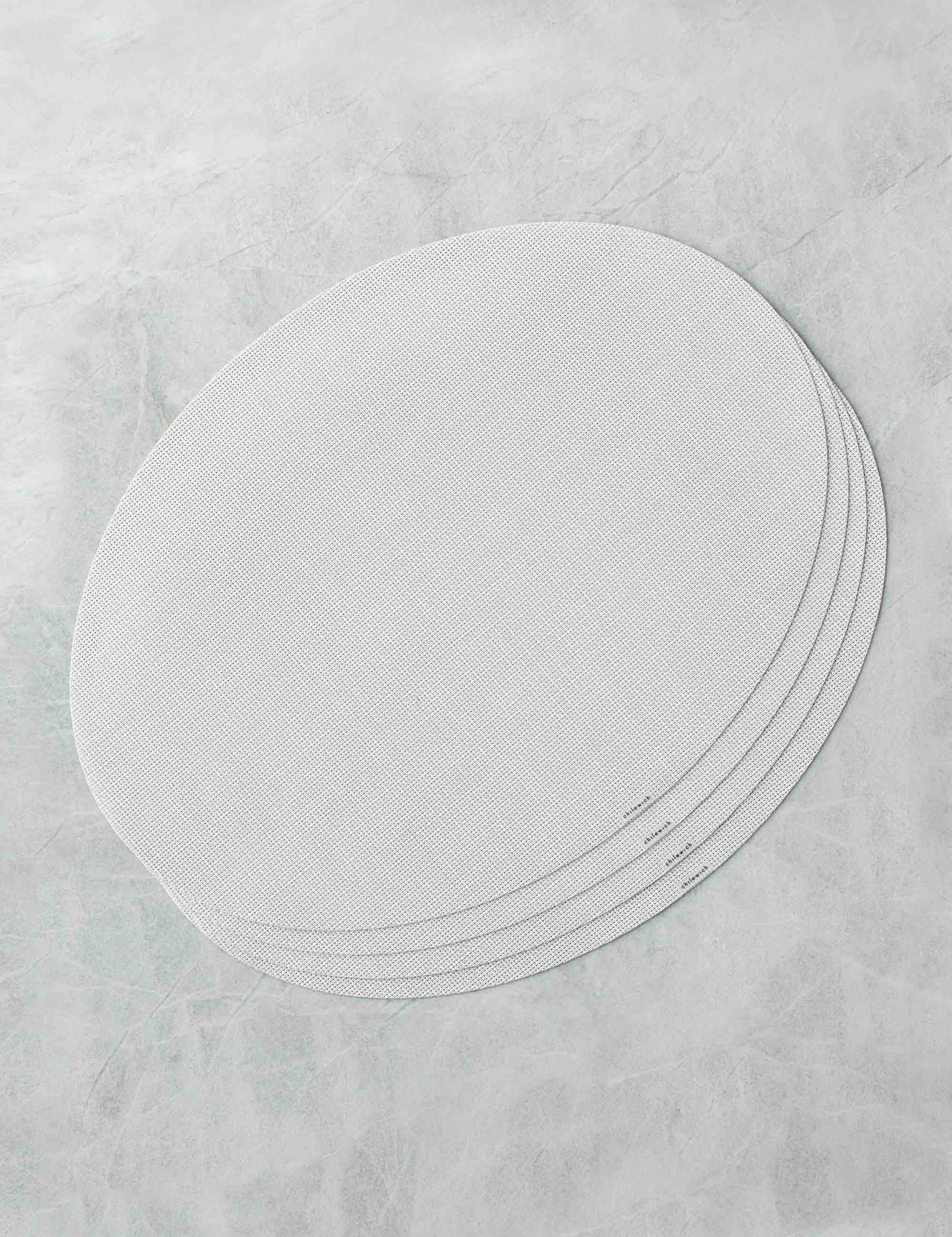 Mini Basketweave Oval Placemat (Set of 4) by Chilewich