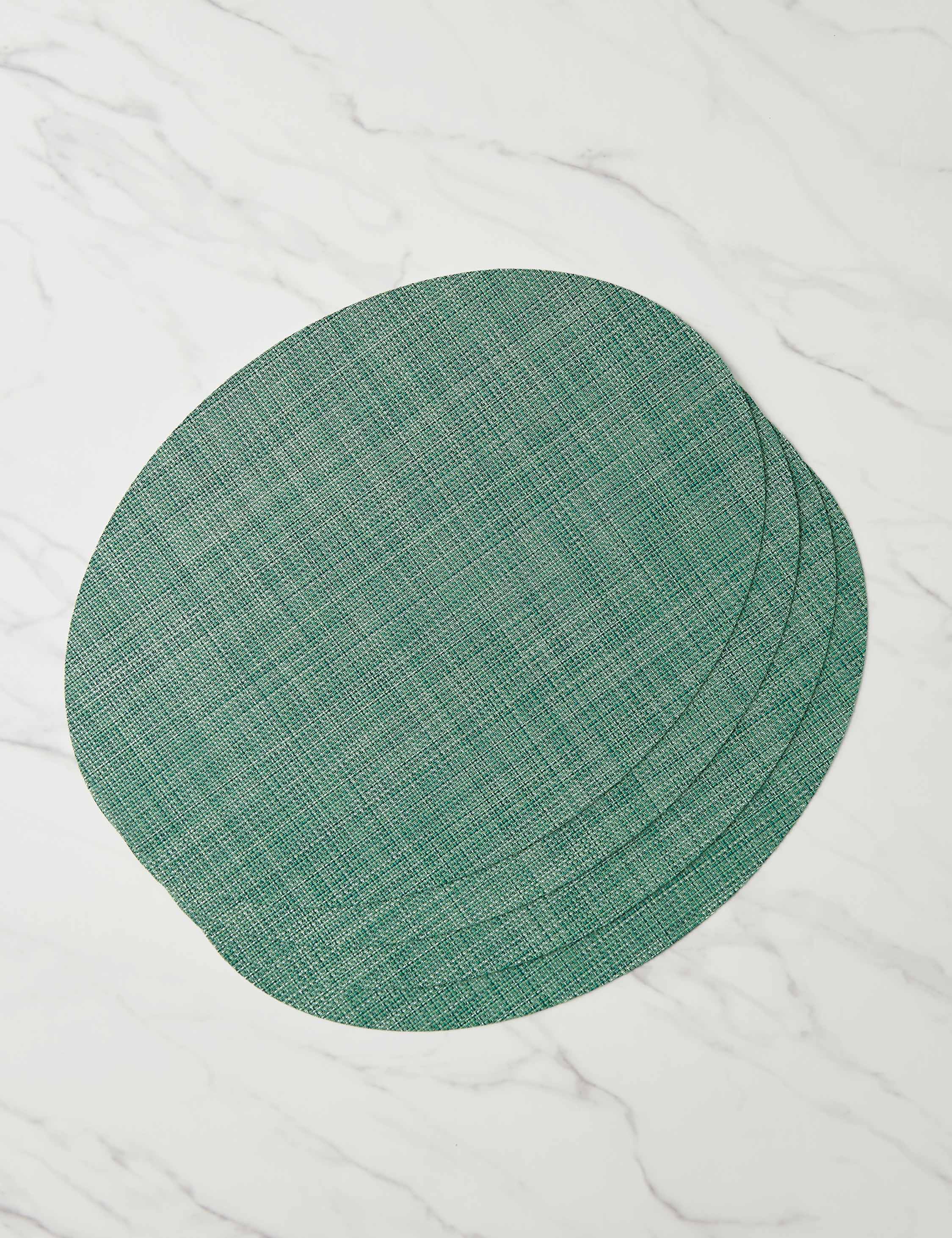 Mini Basketweave Oval Placemat (Set of 4) by Chilewich