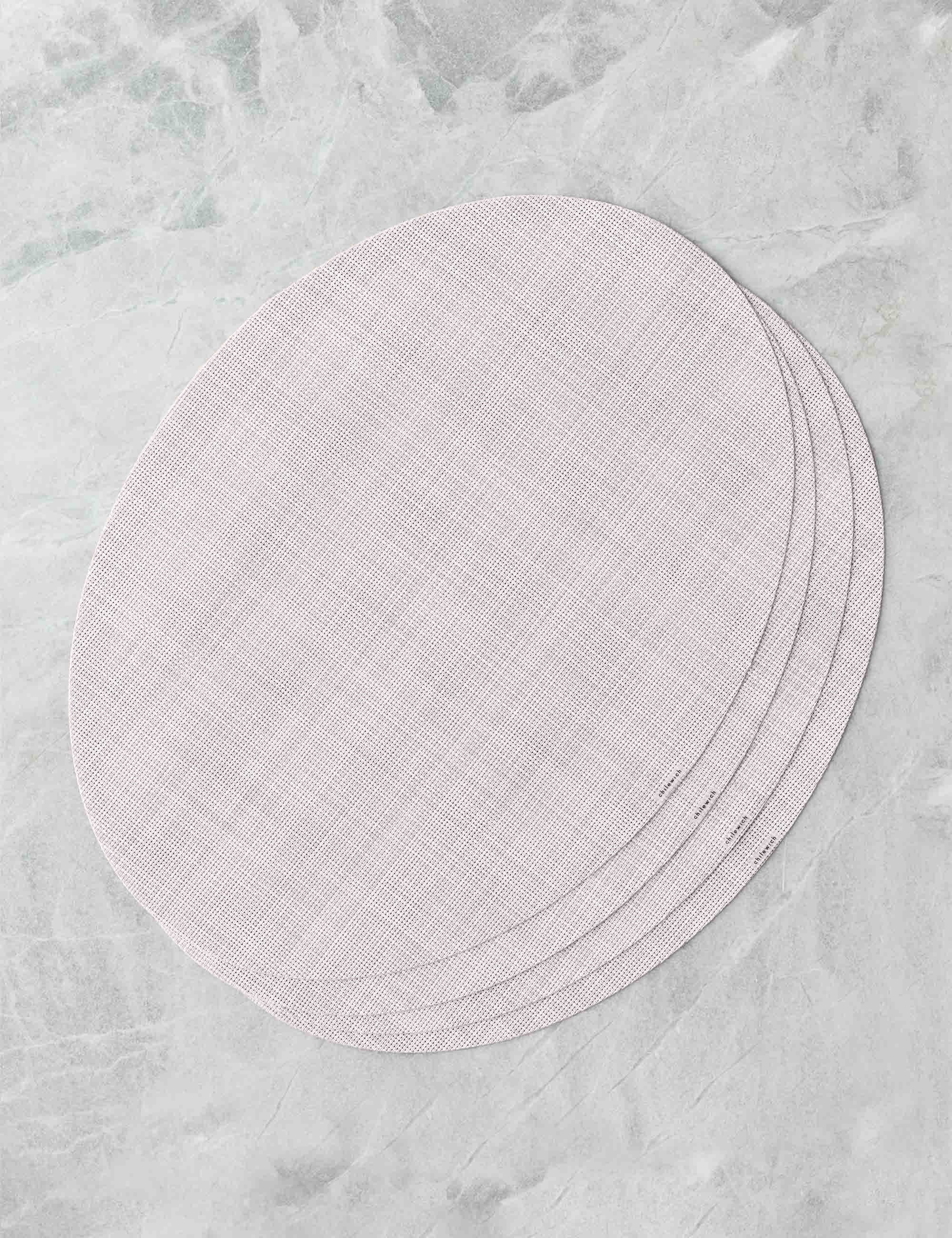 Mini Basketweave Oval Placemat (Set of 4) by Chilewich