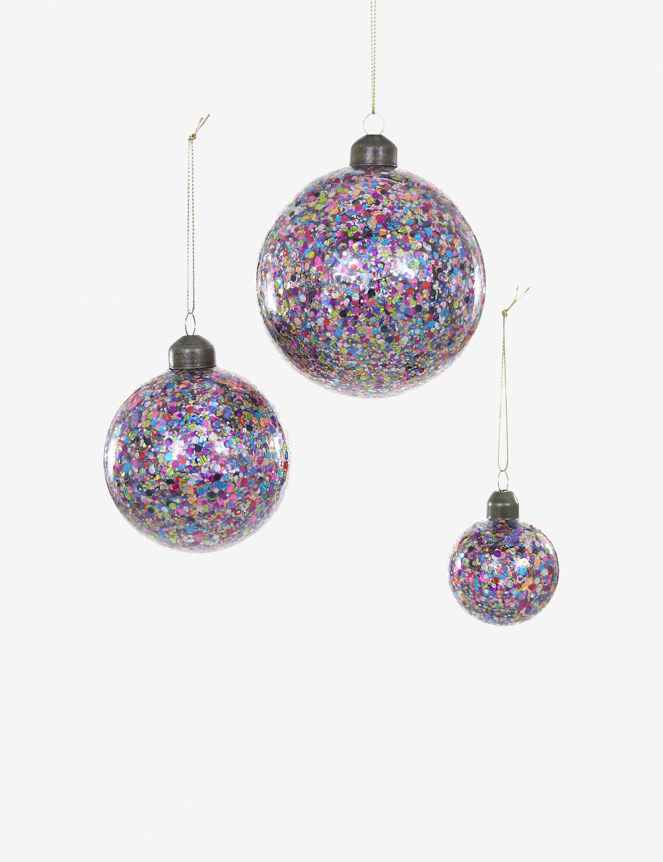 Confetti Bauble Ornaments (Set of 3) by Cody Foster and Co