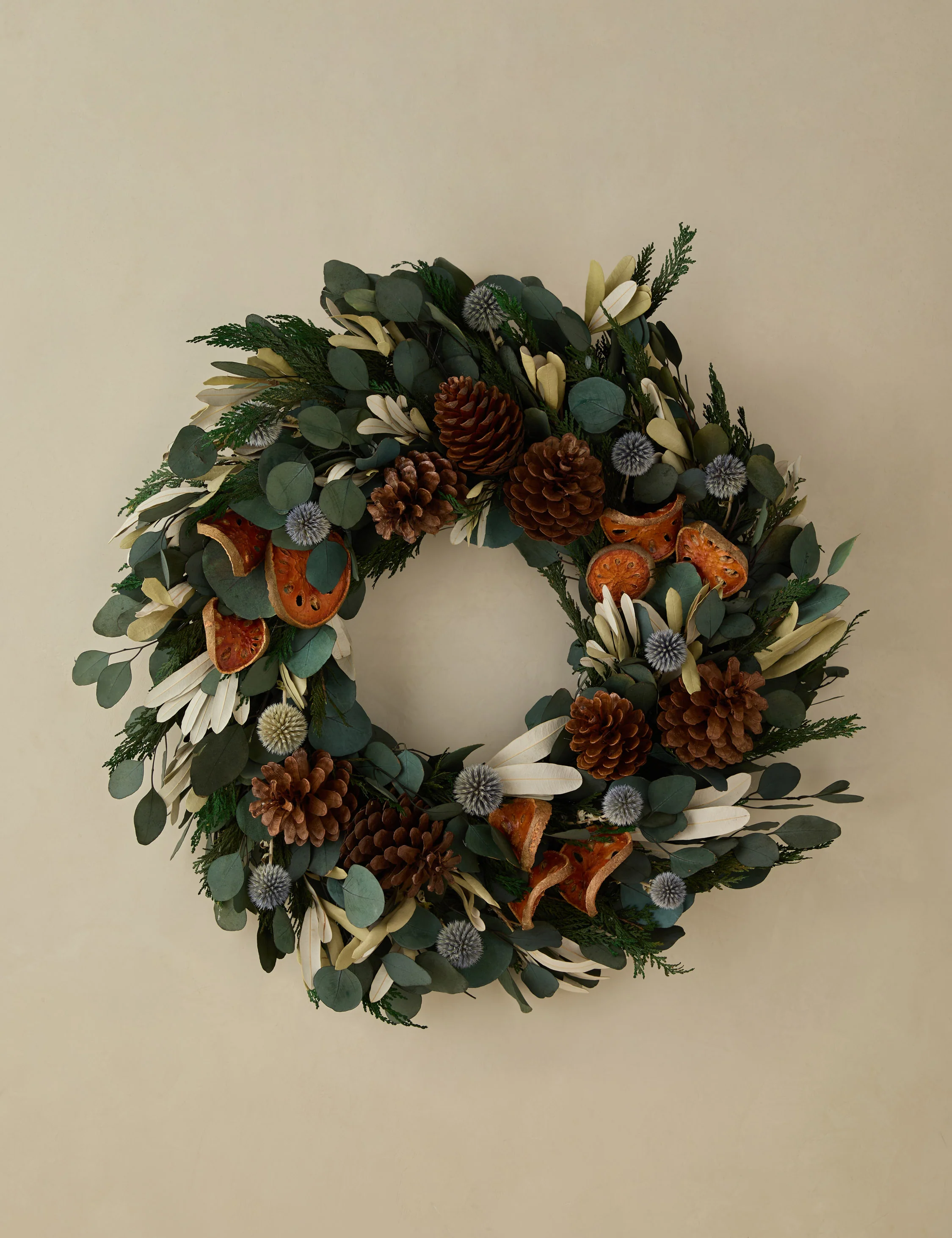 Preserved Quince + Cedar Wreath