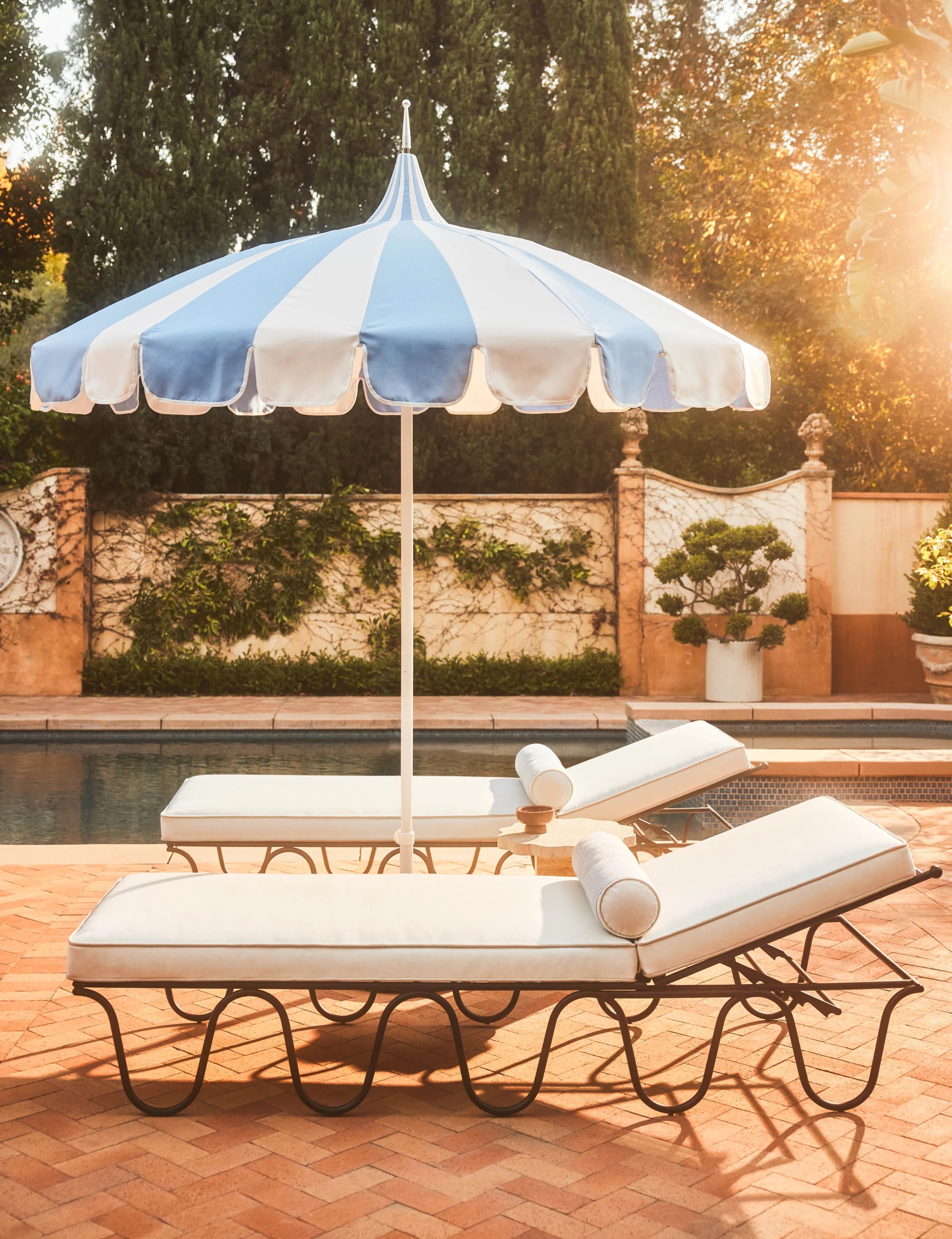 Aamu 8'6" Pagoda Outdoor Umbrella by Sarah Sherman Samuel