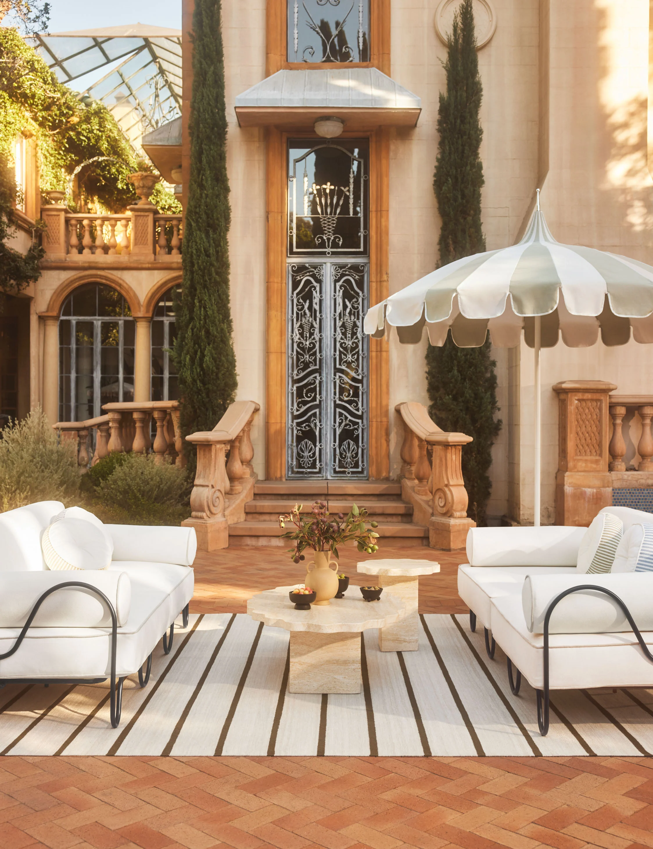 Aamu 8'6" Pagoda Outdoor Umbrella by Sarah Sherman Samuel 3 Aamu 8'6" Pagoda Outdoor Umbrella by Sarah Sherman Samuel