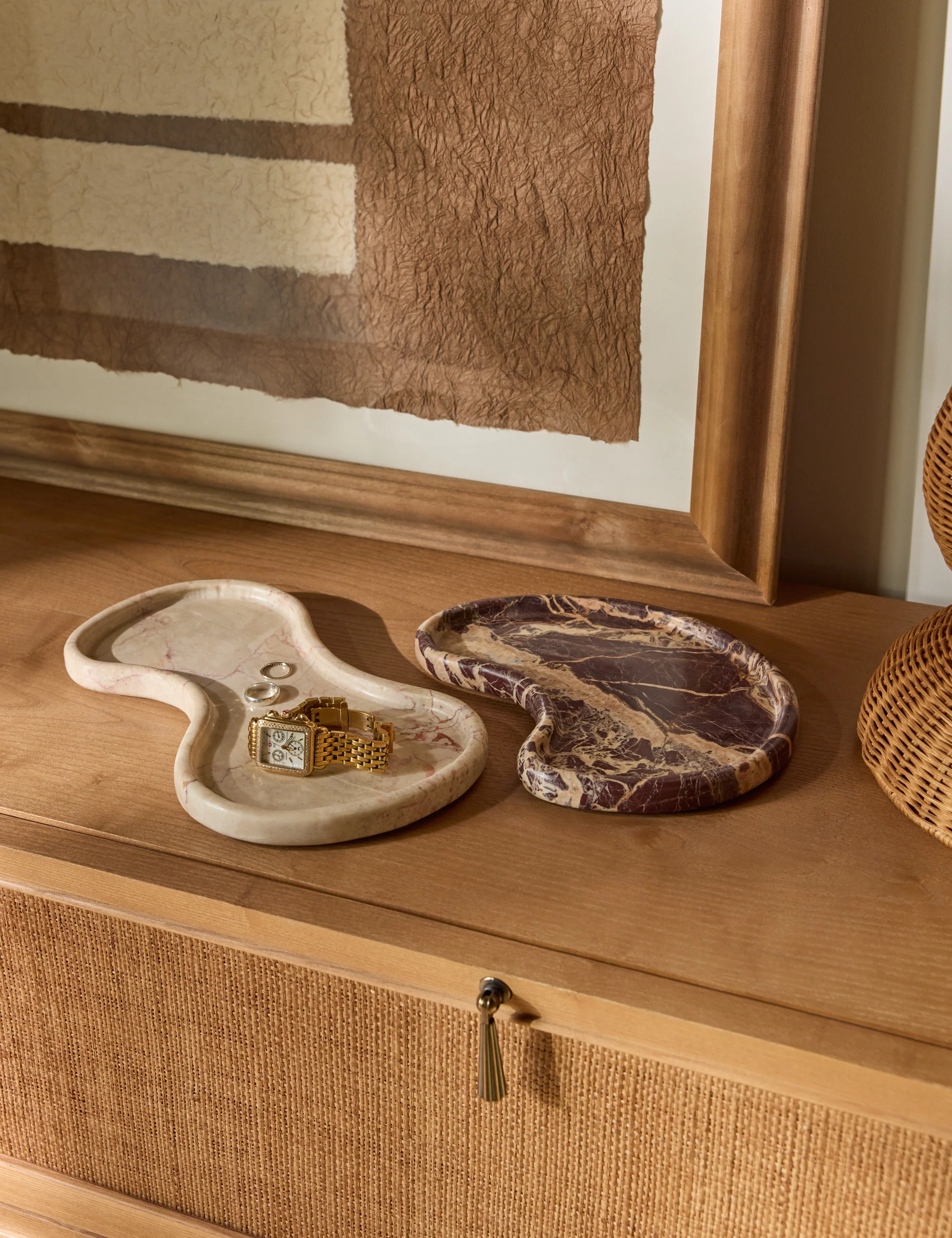 Sorley Marble Trays (Set of 2)