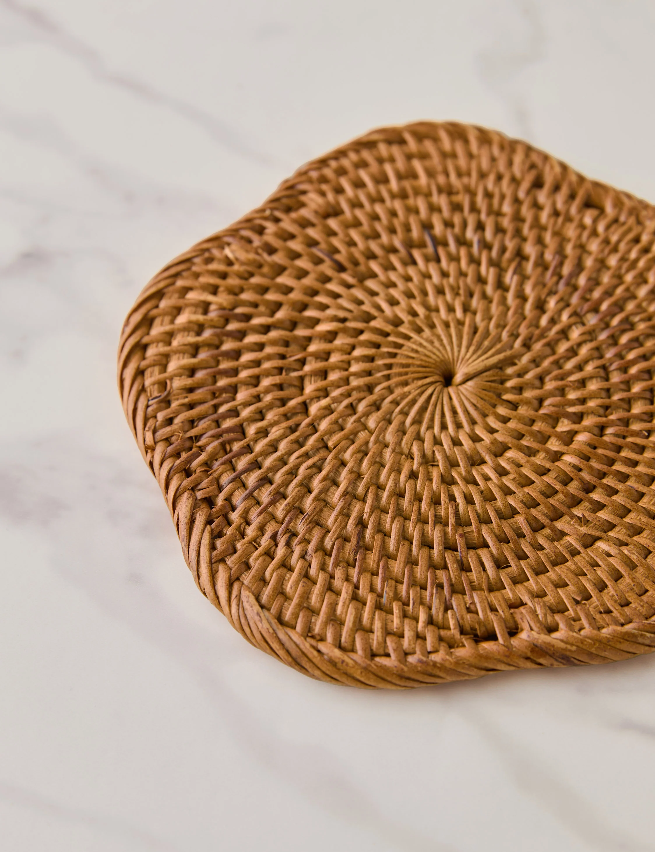 Tyna Rattan Coasters (Set of 4) 3 Tyna Rattan Coasters (Set of 4)