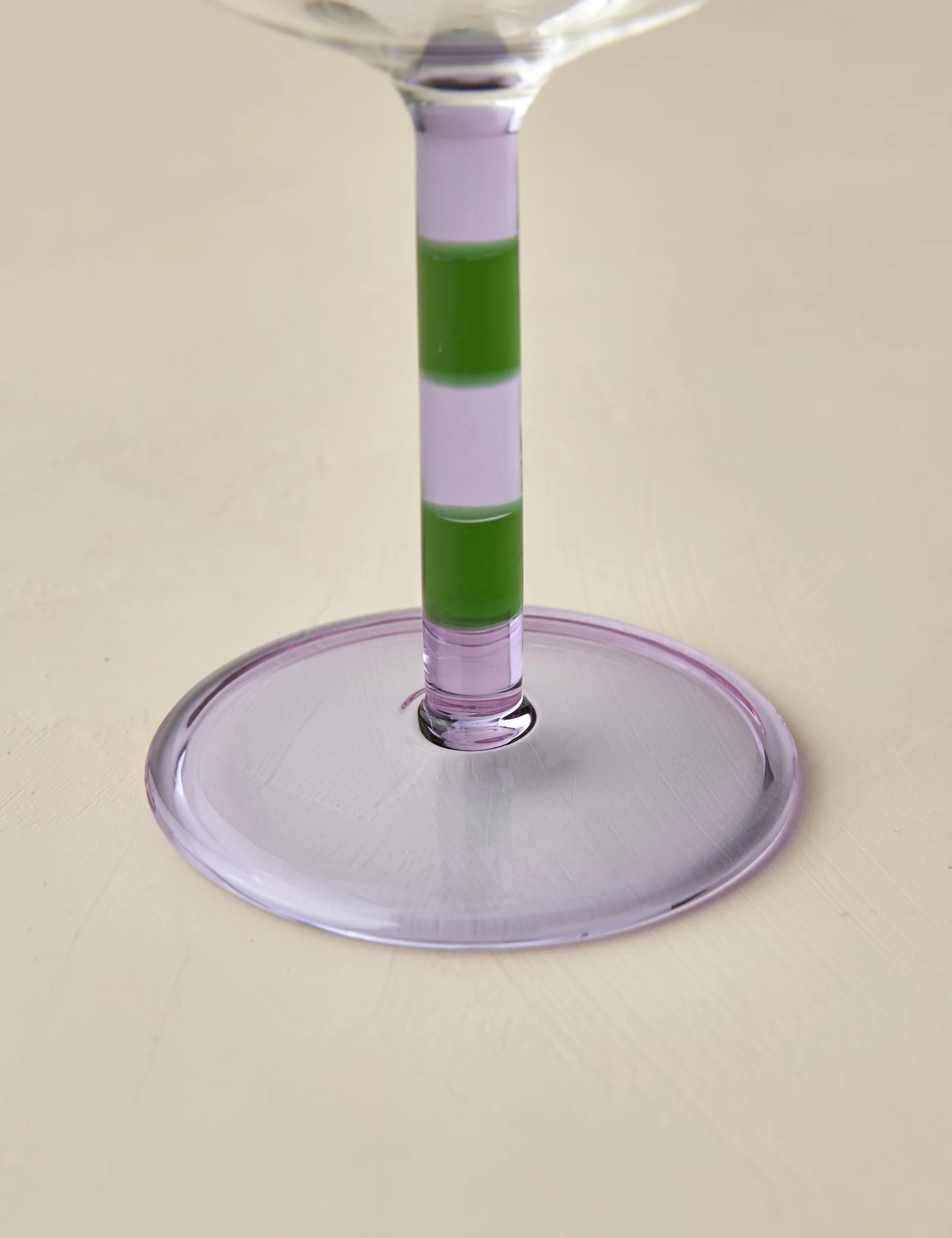 Striped Coupe Glass (Set of 2) by FAZEEK